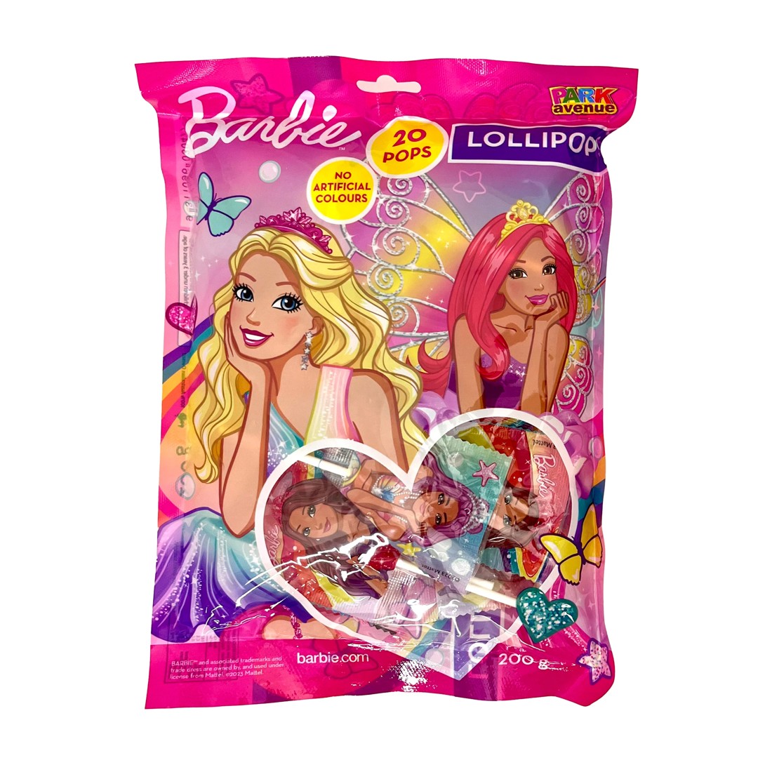 1 20 Pack Park Avenue Barbie Dreamtopia Lollipops 200g, 1 of 3