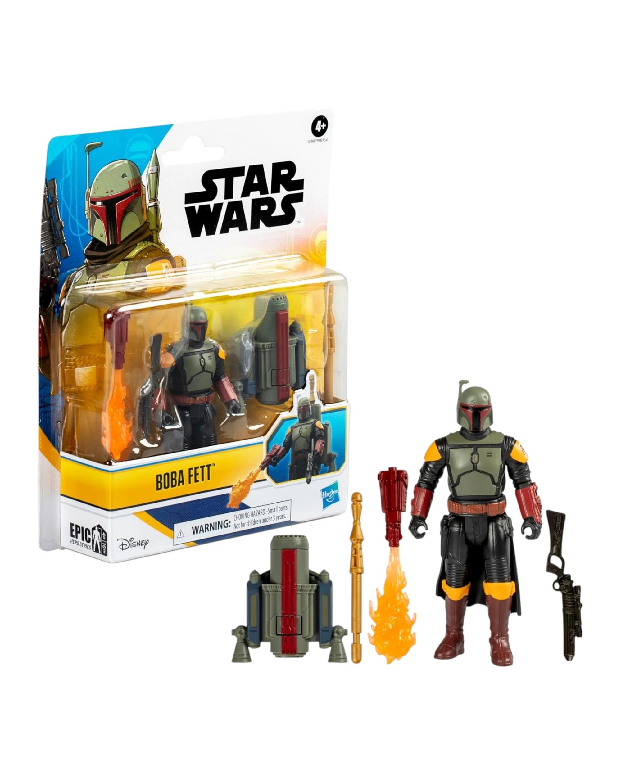 1 Star Wars Epic Hero Series Boba Fett Deluxe 4 inch Action Figure, 1 of 5