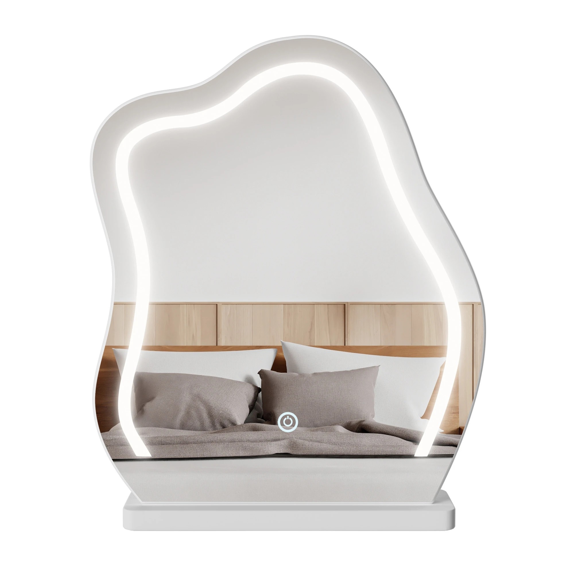 4 Levede Led Mirror Dressing Table Set-White, 4 of 9