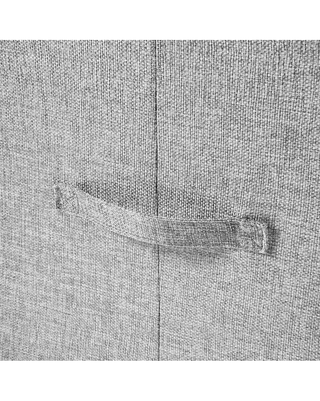 10 Linen Look Collapsible Box with Window - Large, Charcoal, 10 of 10