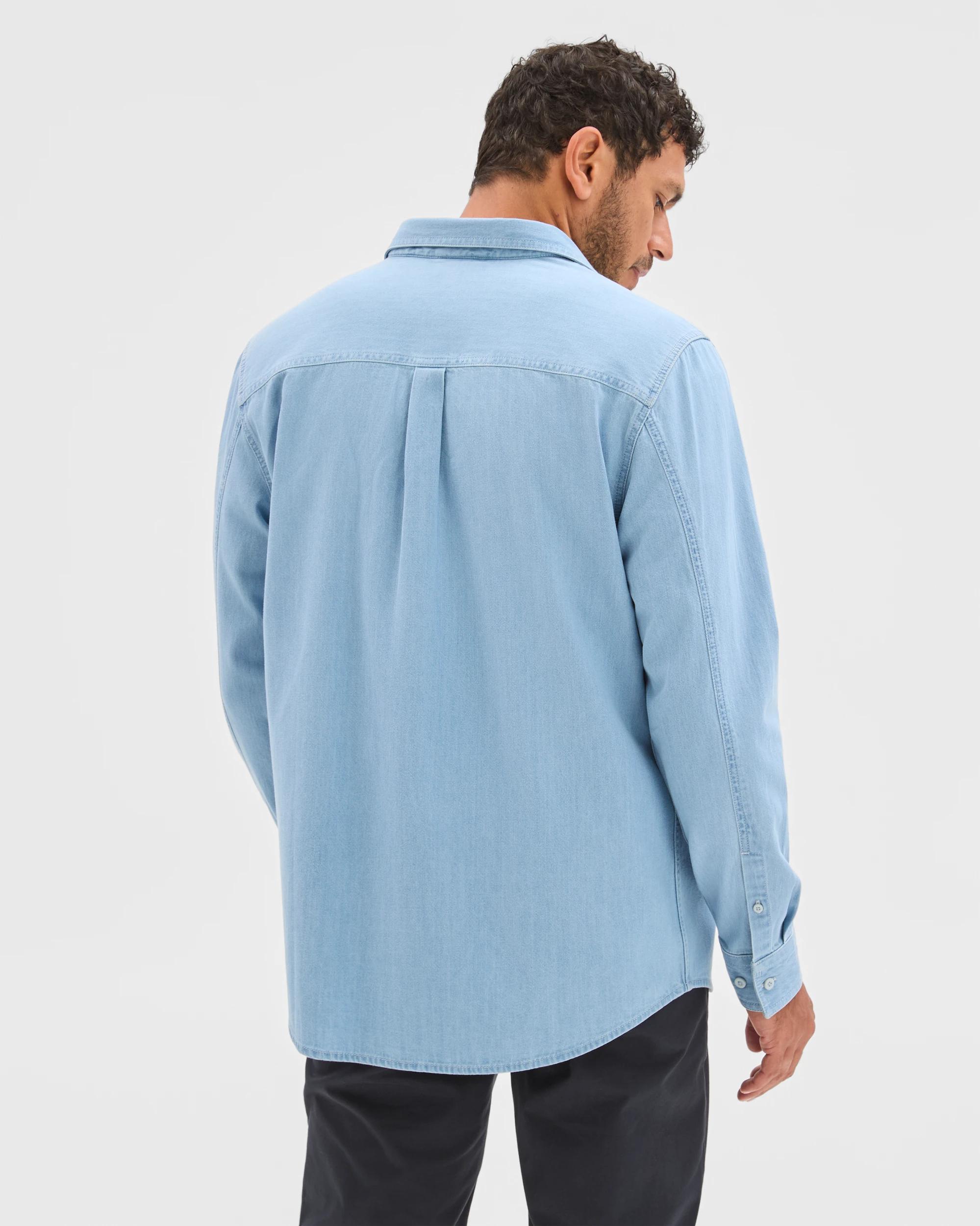 6 Target Denim Australian Cotton Denim Shirt BLEACH, 6 of 6