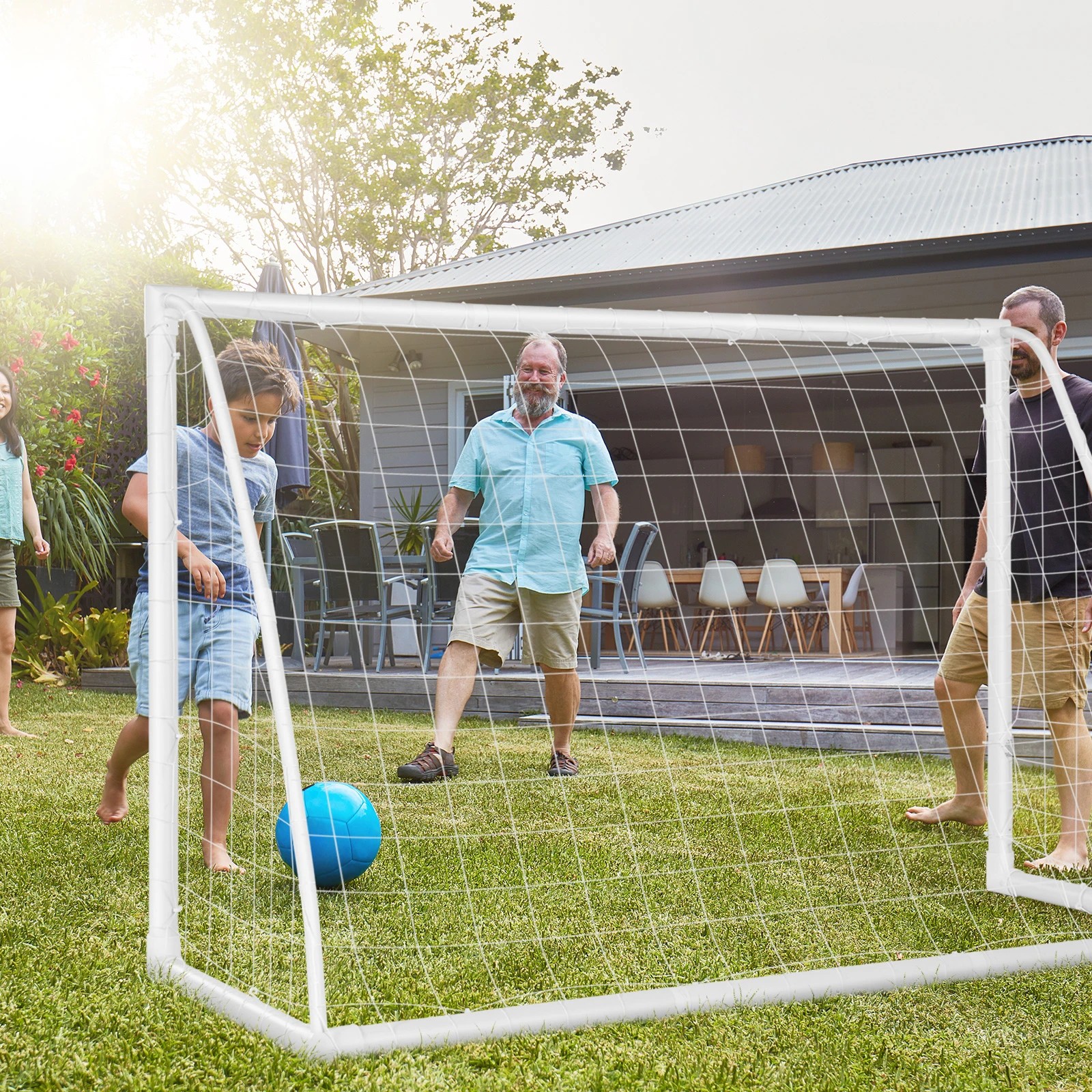 2 Costway Portable Soccer Goal Kids Outdoor Sports Training Net 1.8x1.2M, 2 of 3