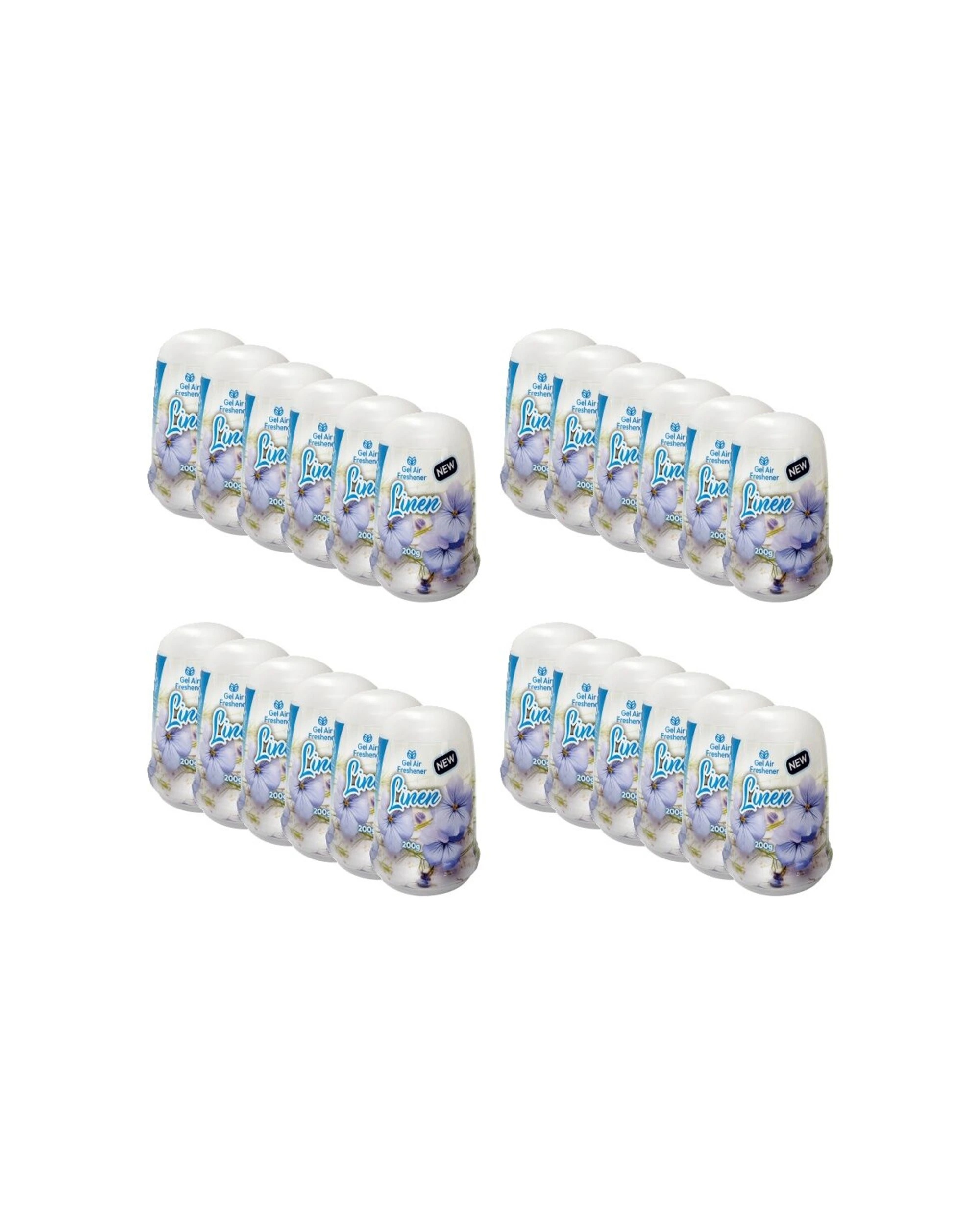 1 Cleana 24PK Air Fresh Cone Gel Room Freshener 200g Linen - Clear, 1 of 1