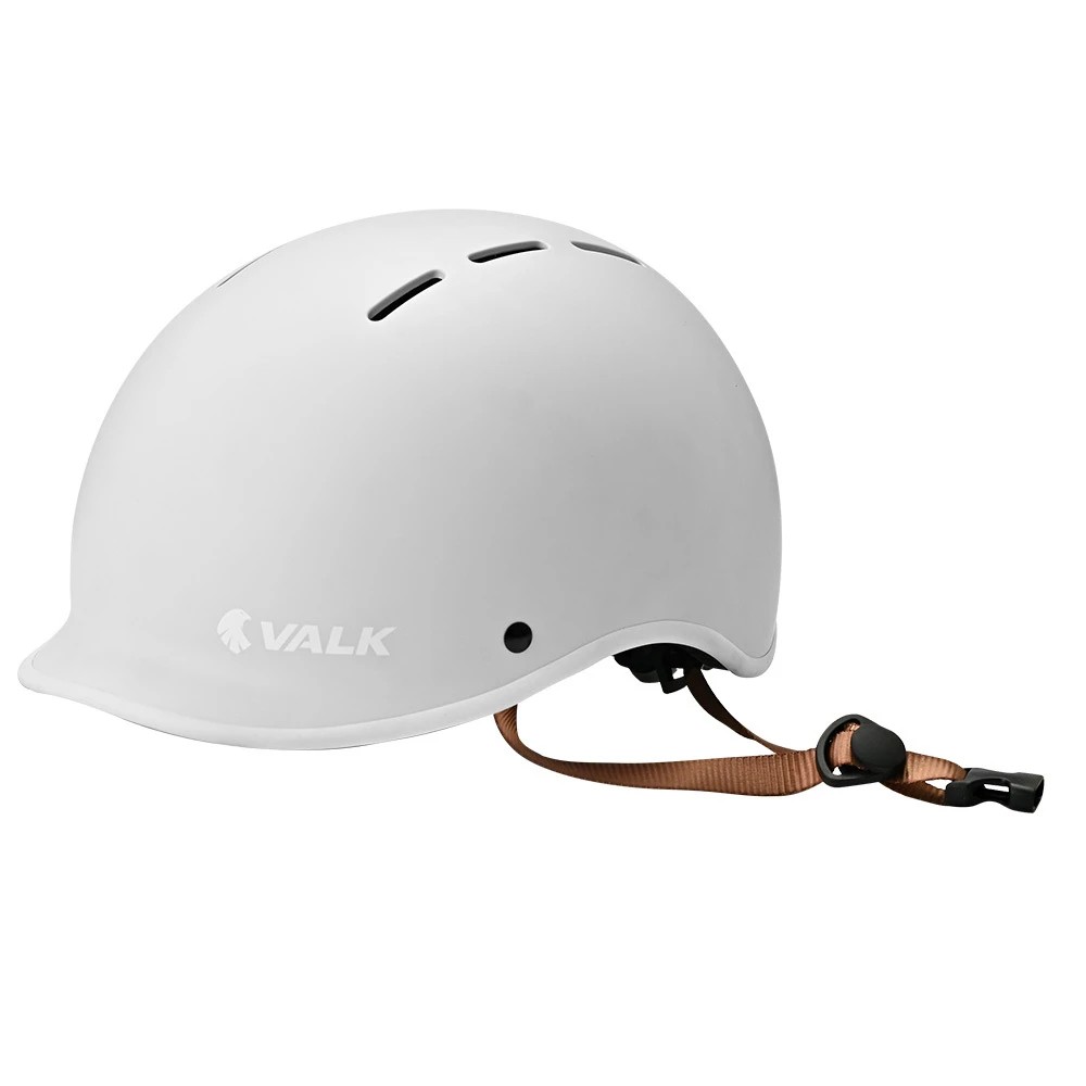 1 Valk Retro Bike Helmet, 56-61cm S, M, L Universal Dial Fit System, Arctic White, 1 of 1