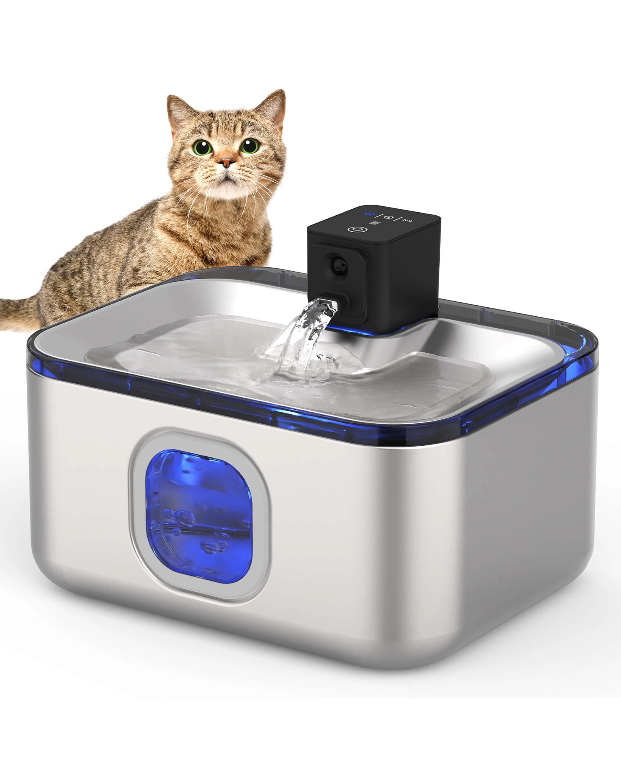 1 Advwin 5L Automatic Pet Water Fountain Stainless Steel, 1 of 8