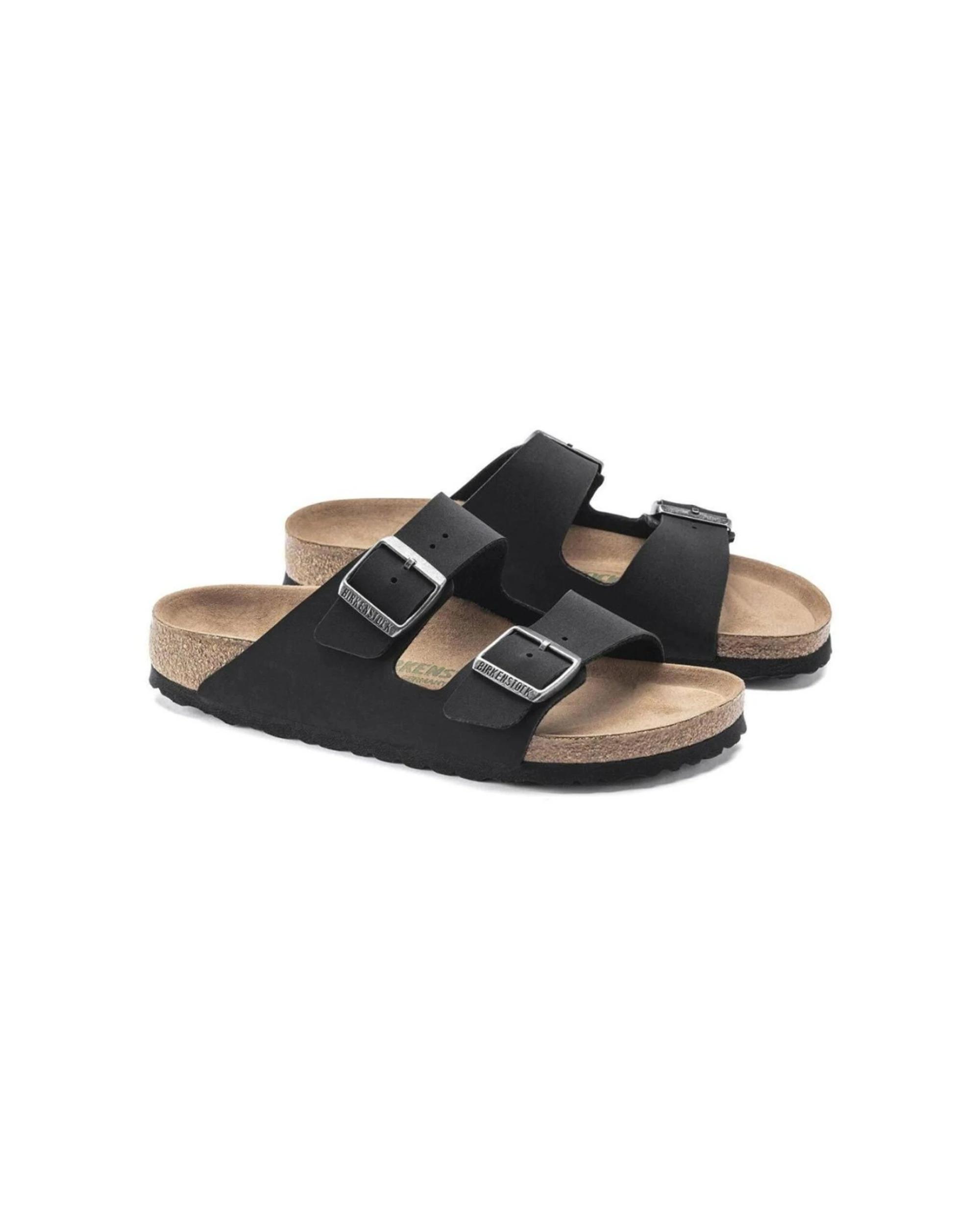 4 Birkenstock Arizona BirkiBuc Vegan Slip-On Sandals Narrow BLACK, 4 of 8