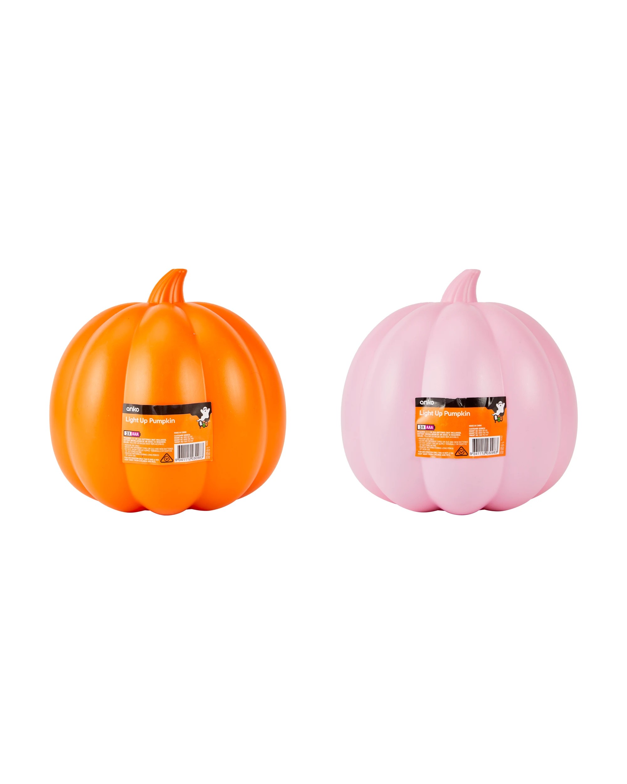 9 Light Up Pumpkin - Assorted, 9 of 9