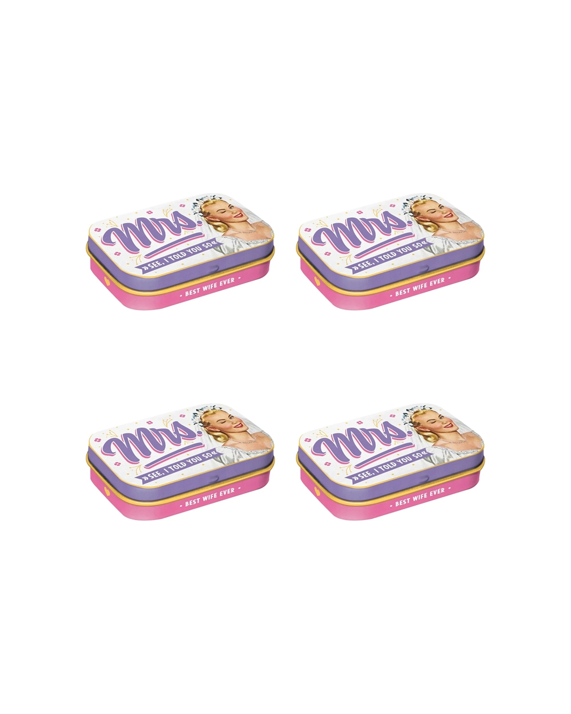 1 Nostalgic-Art 4PK Pocket Box with Mints - Mrs. I Told You So - Pink, 1 of 2