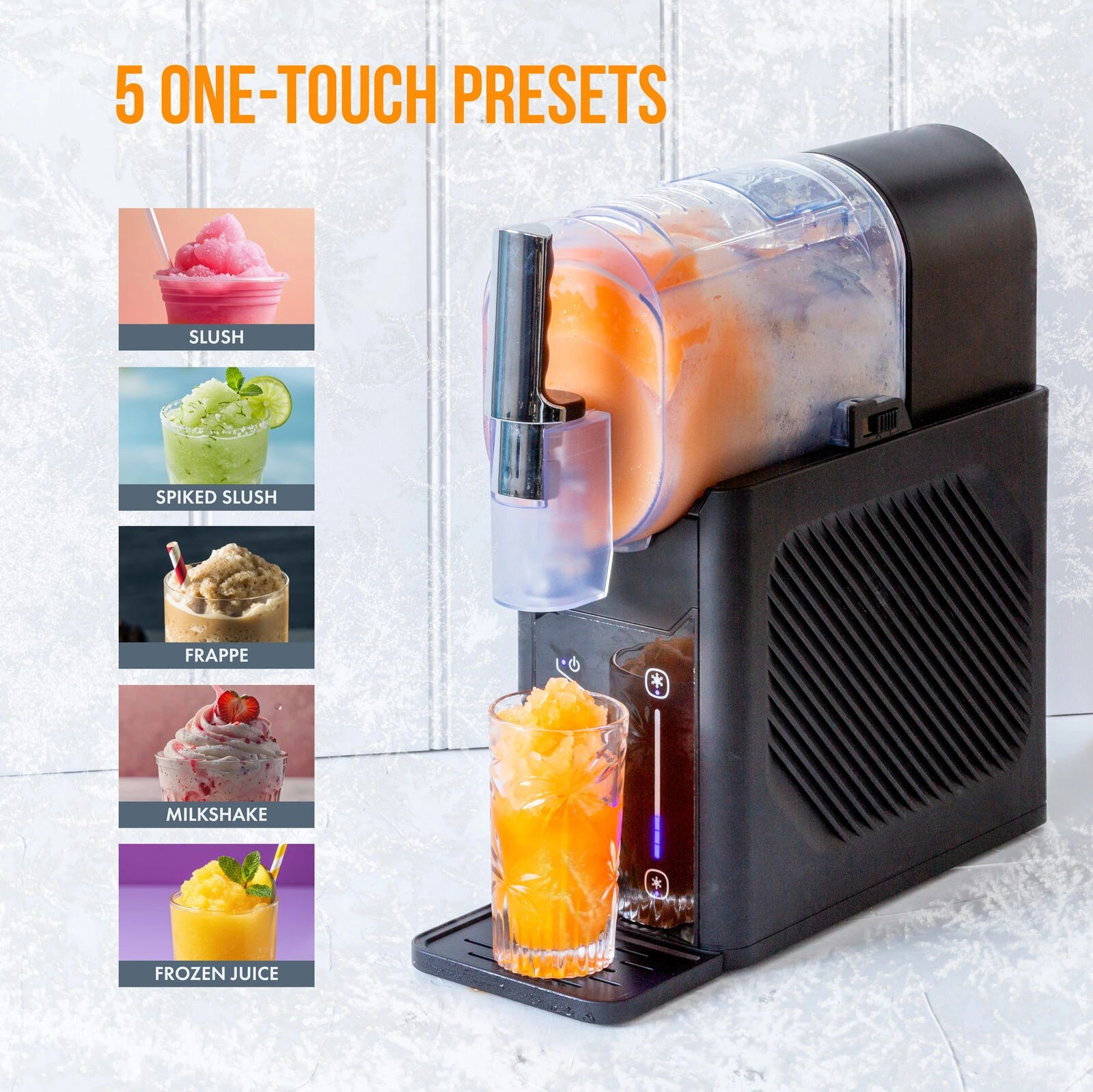 9 Healthy Choice 200W Slushie Maker, 2L Capacity, One Touch Control with 5 Preset Programs, 9 of 10