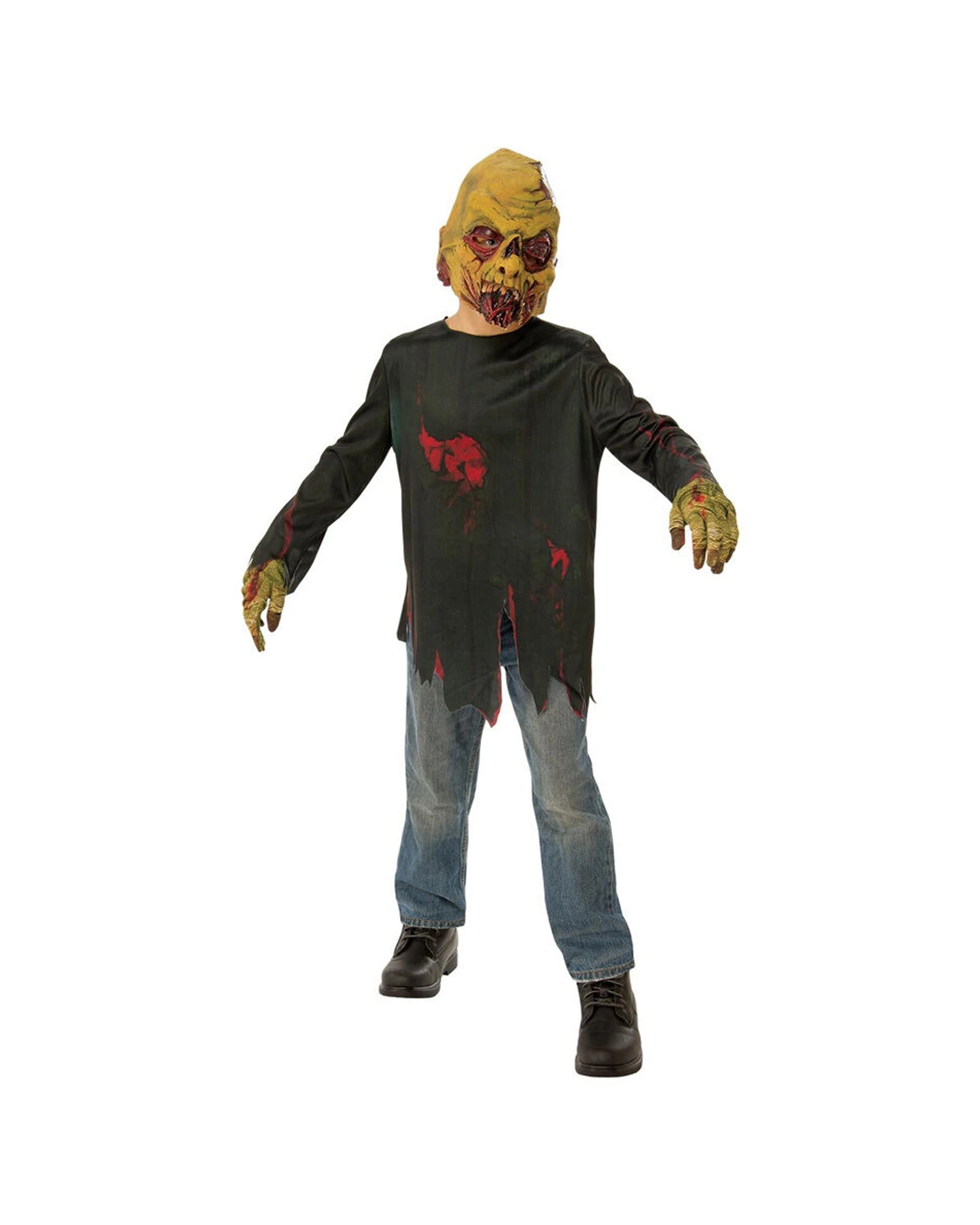 1 Rubies Zombie Avenger Kids Dress Up Costume Size L - Multi, 1 of 3