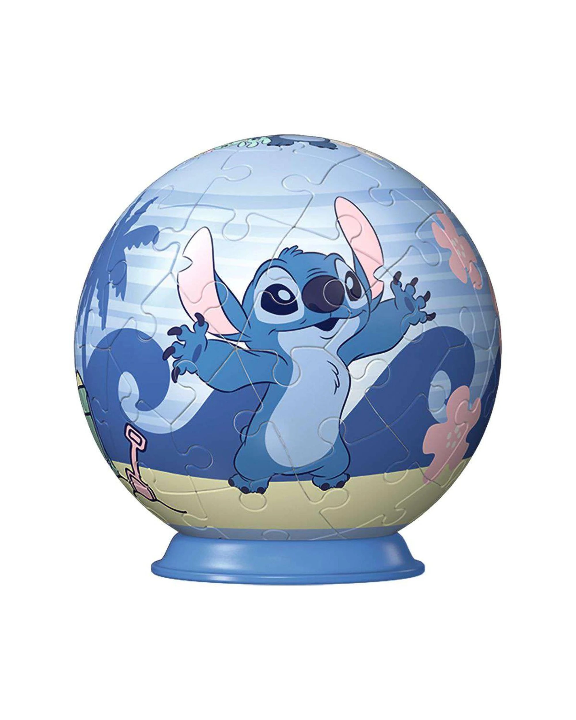 1 Ravensburger Disney Stitch 3D Puzzle Ball 55 Piece Jigsaw Puzzle, 1 of 1