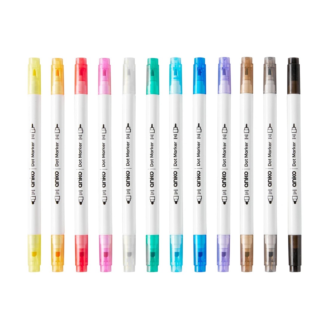 2 12 Pack Dual End Dot Markers - Assorted Ink, 2 of 5