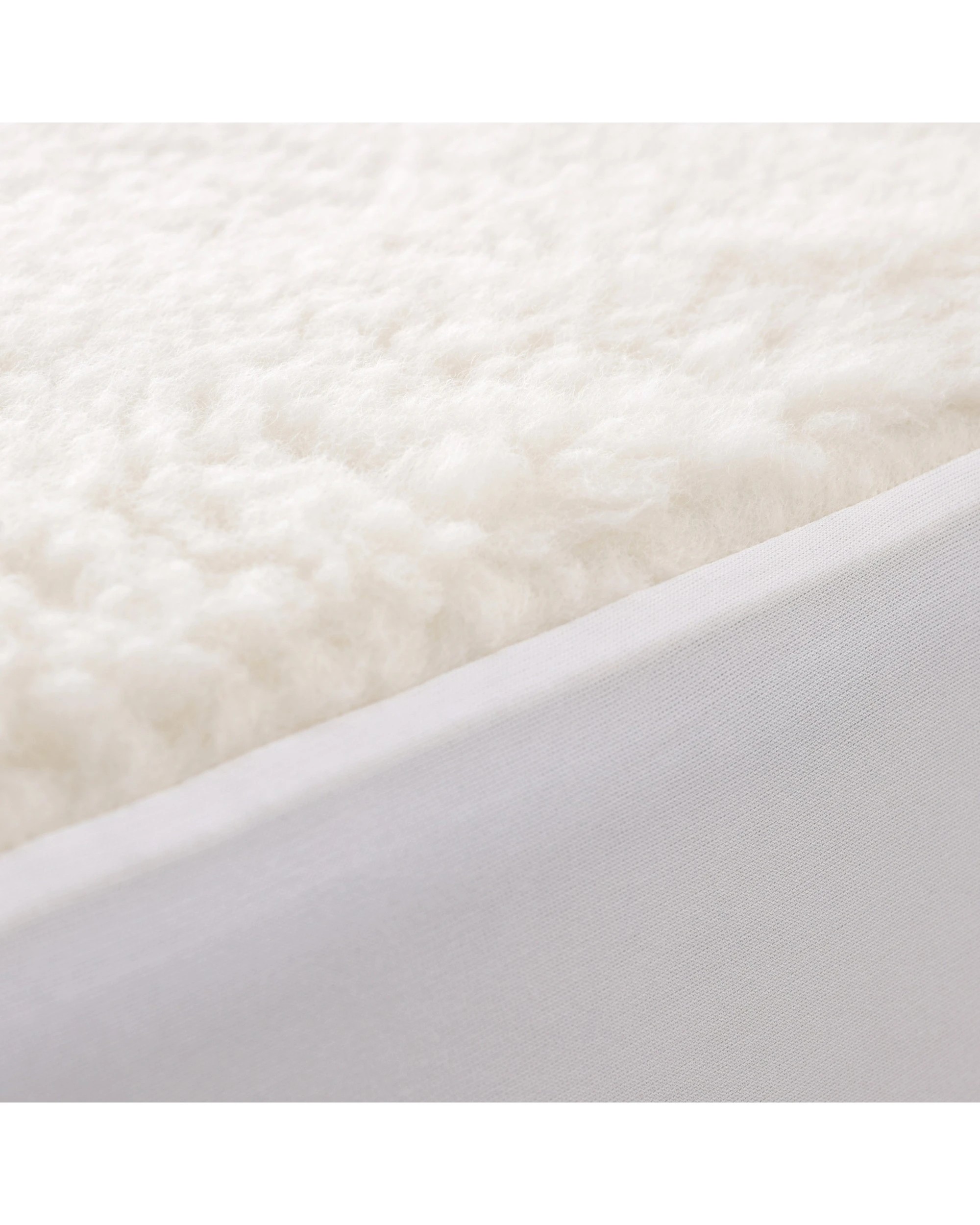 2 Dreamaker 300GSM Wool Fleece Mattress Underlay - King Single Bed - Beige, 2 of 7