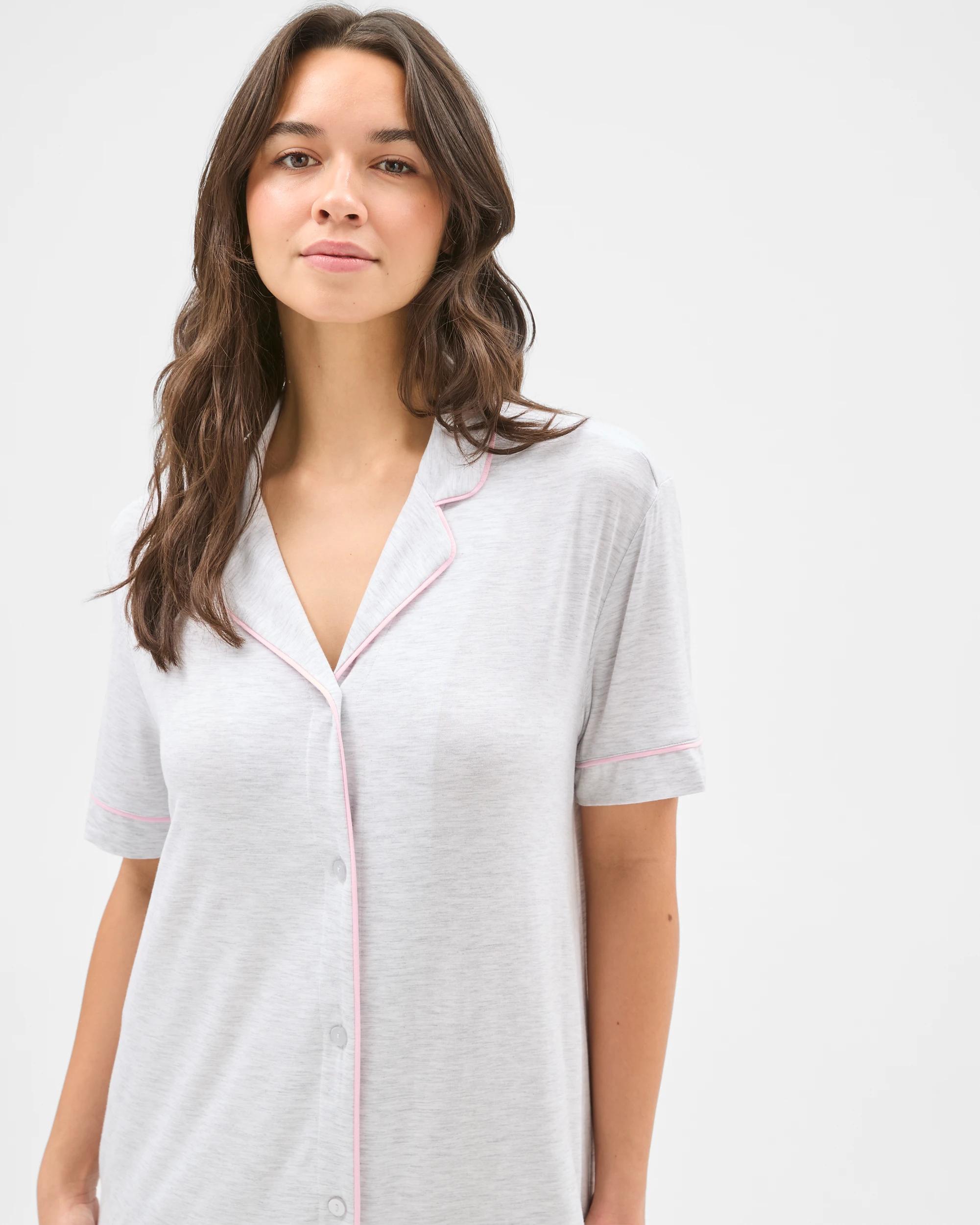 4 Target Woman Bamboo Short Sleeve Nightshirt GREY FAIRYTALE, 4 of 7