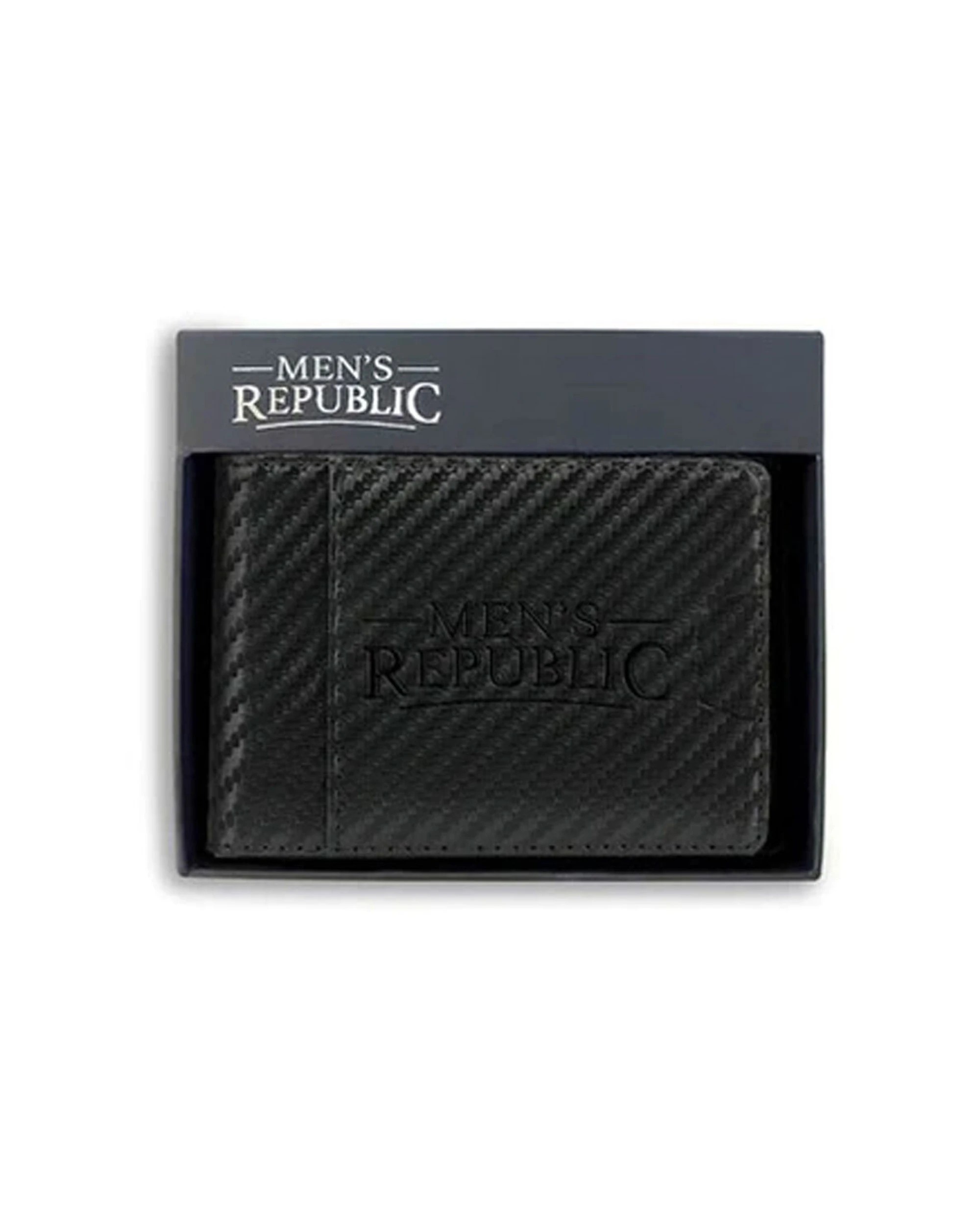 3 Mens Republic Faux Leather Wallet Money Clip - One Size - Black, 3 of 6