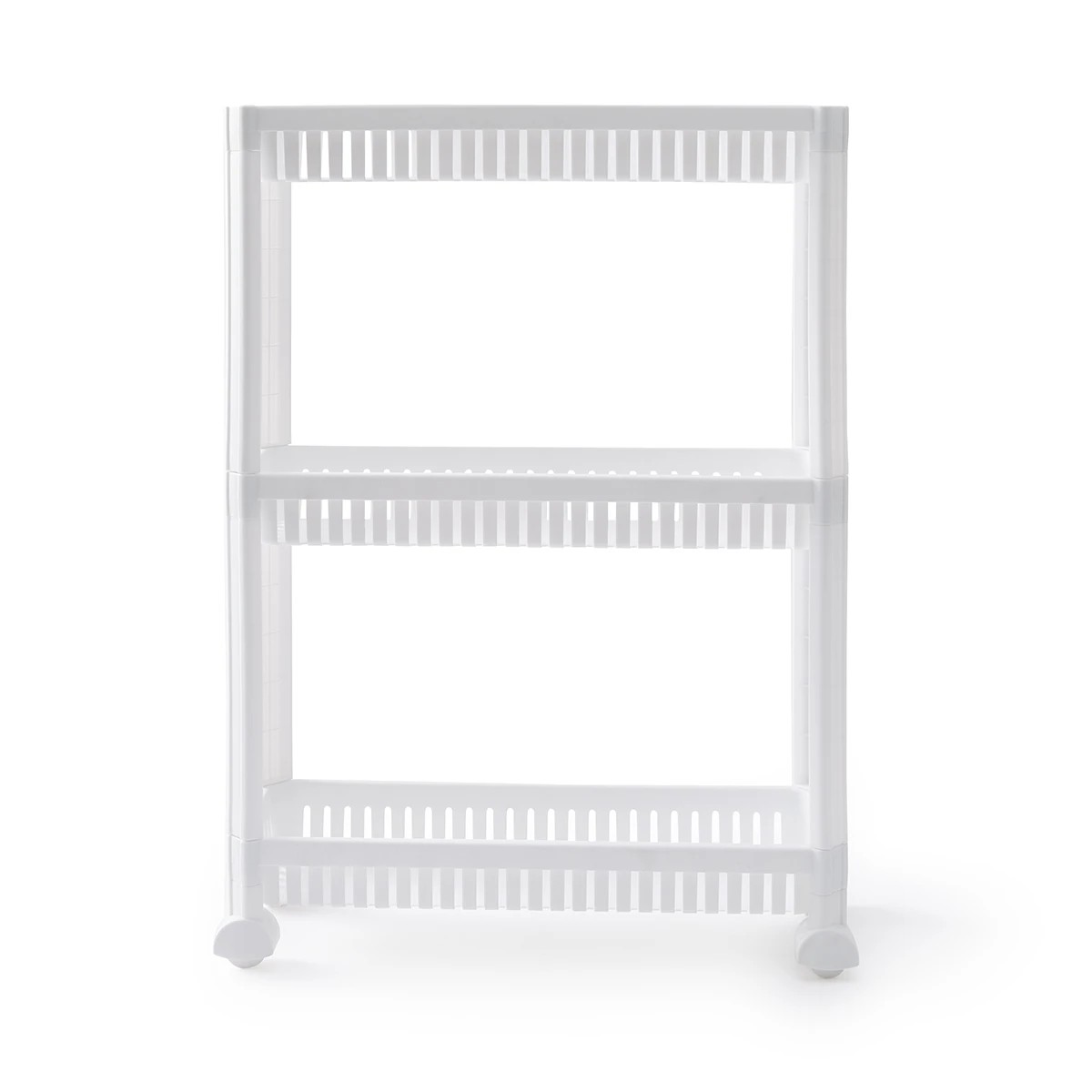 5 3 Tier Plastic Trolley - White, 5 of 10