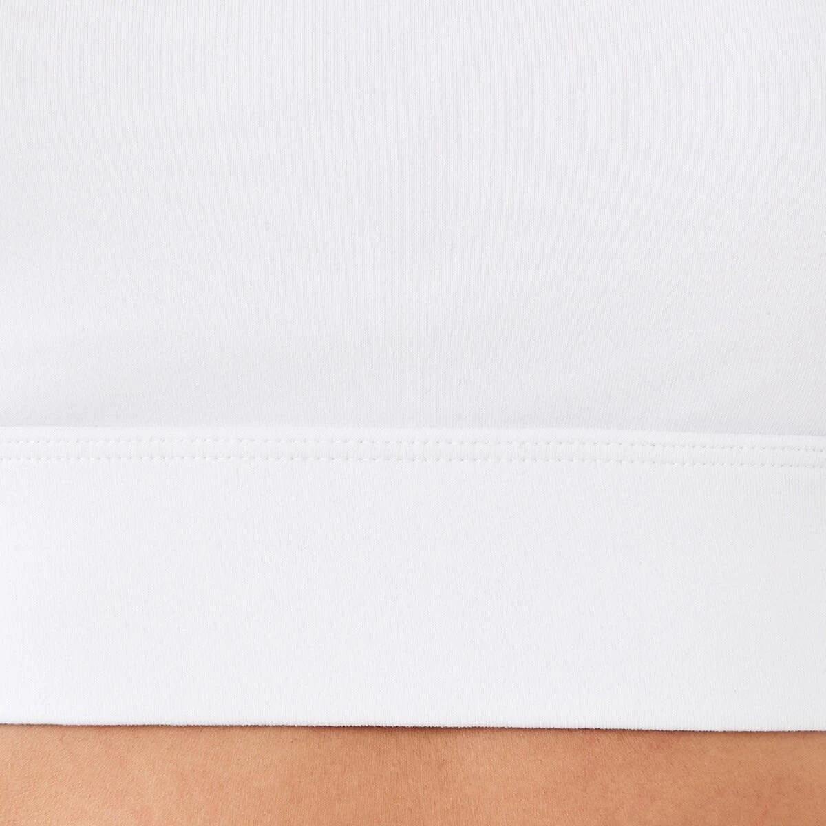 8 Active Womens Performance Crop Top WHITE, 8 of 9