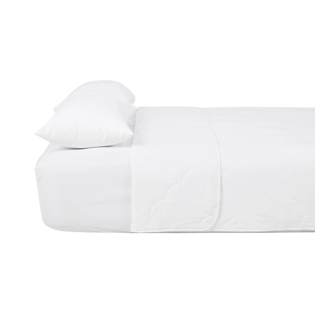 4 Low Warmth Summer Cotton Quilt - King Bed, White, 4 of 4