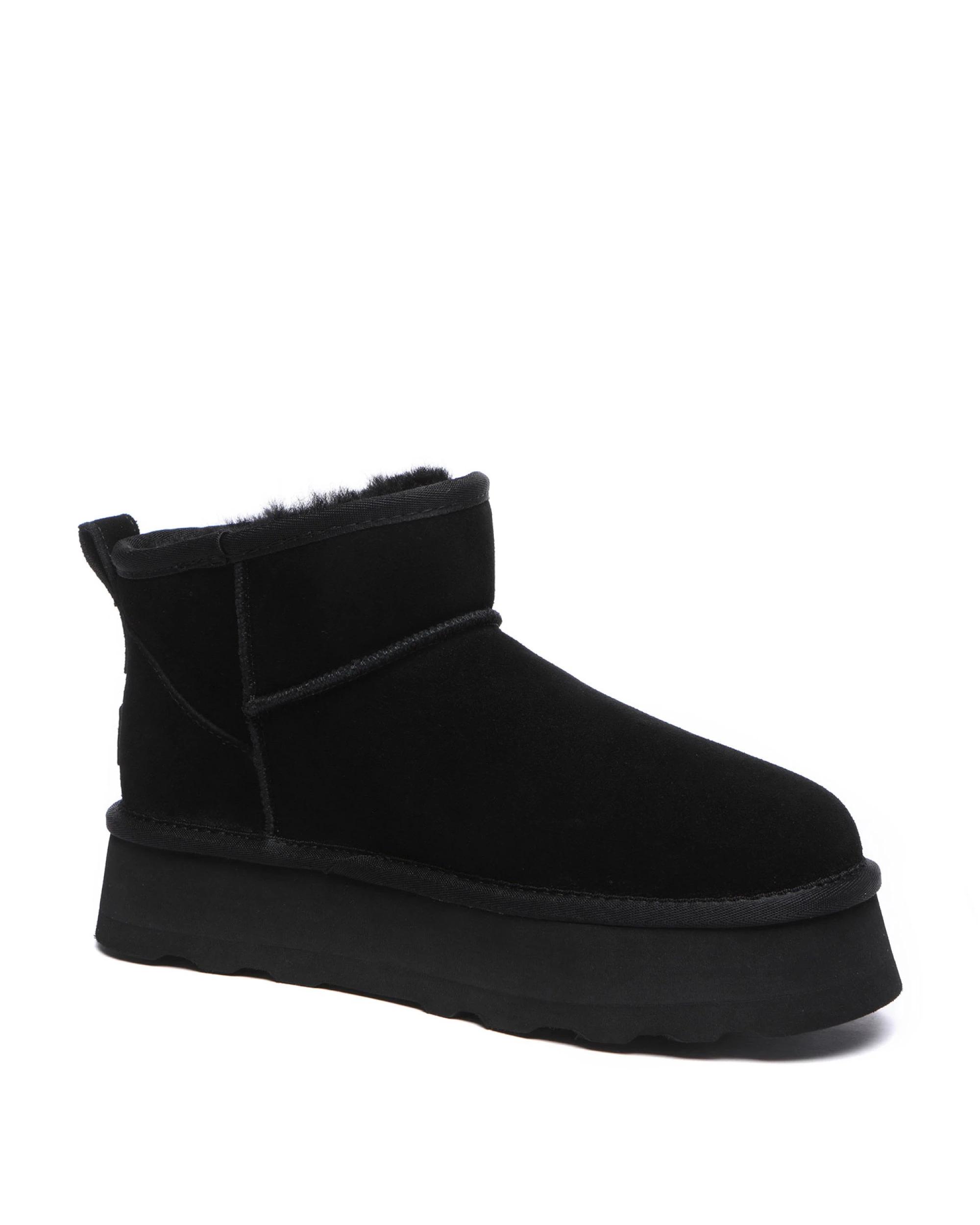 2 Australian Shepherd UGG Ronnie Thick Bottom Platform BLACK, 2 of 5