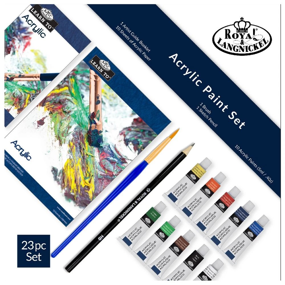 8 Royal & Langnickel Learn to Acrylic Painting Set 23 Piece, 8 of 10