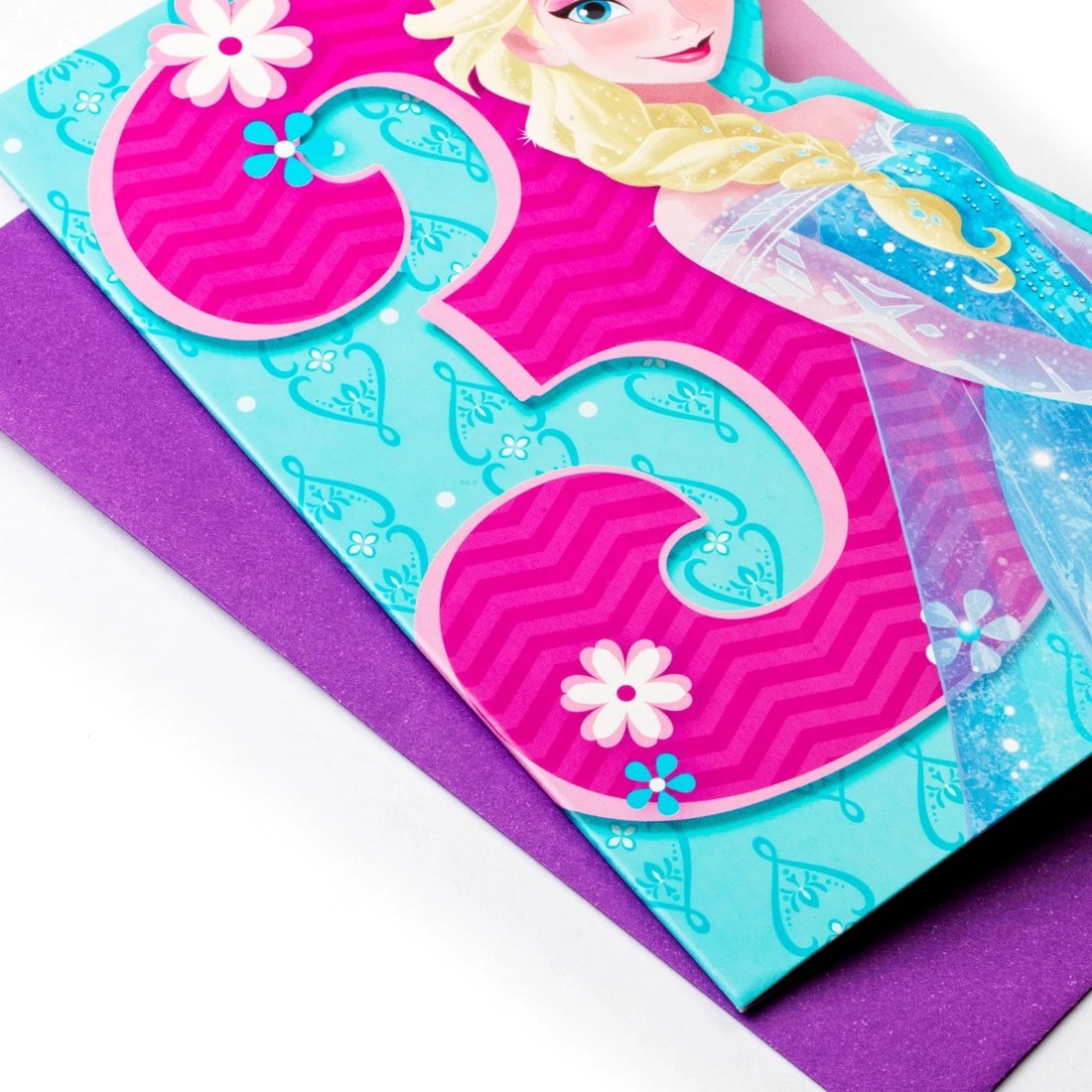3 Hallmark Disney Frozen Elsa Birthday Card - Age 3, 3 of 3
