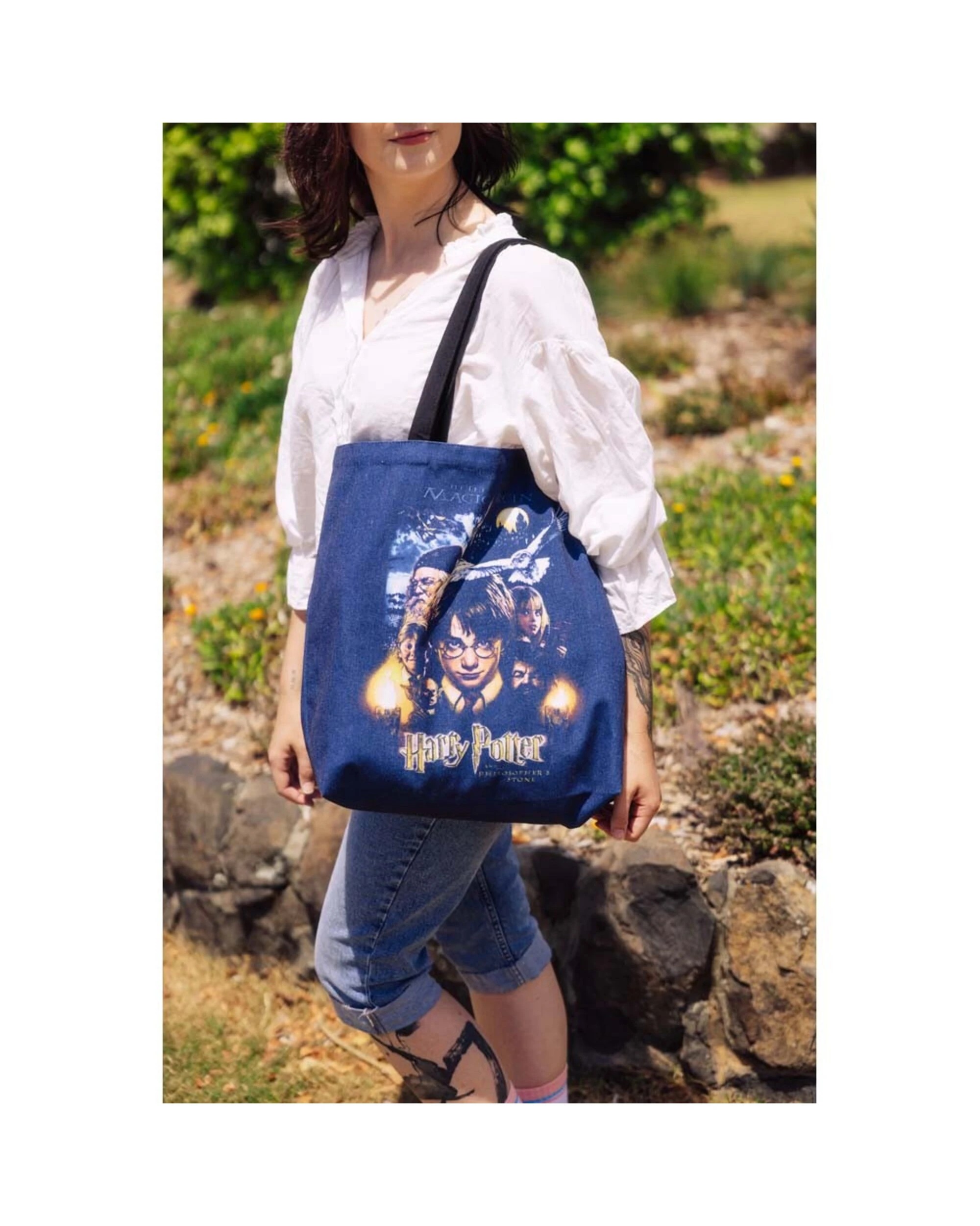 4 Harry Potter 25th Anniversary - 25 Years of Magic Tote Bag - Navy, 4 of 4