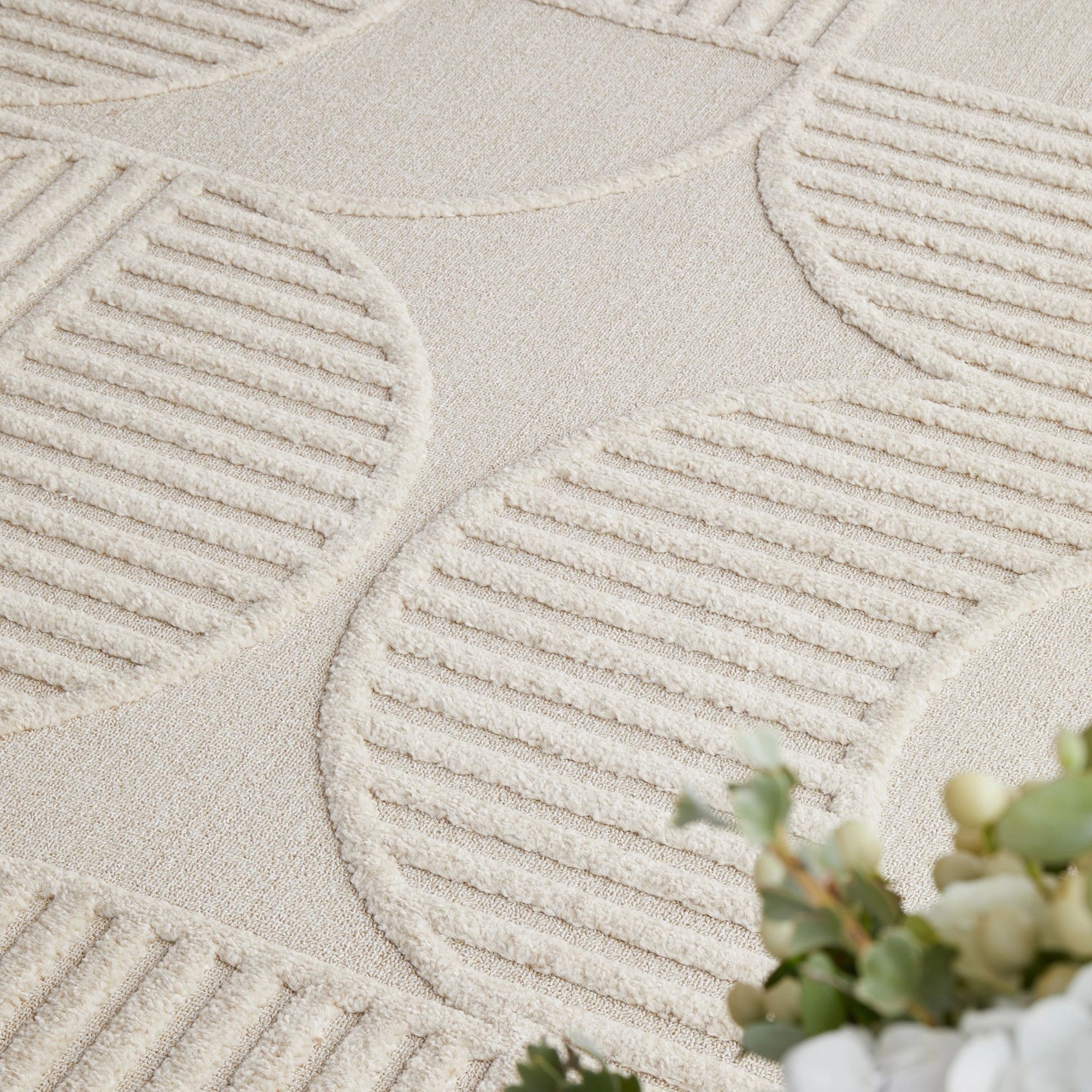 3 Common Ground Rugs Nirvana Leo 400x300cm - Extra Extra Large Floor Rug - Beige, 3 of 7