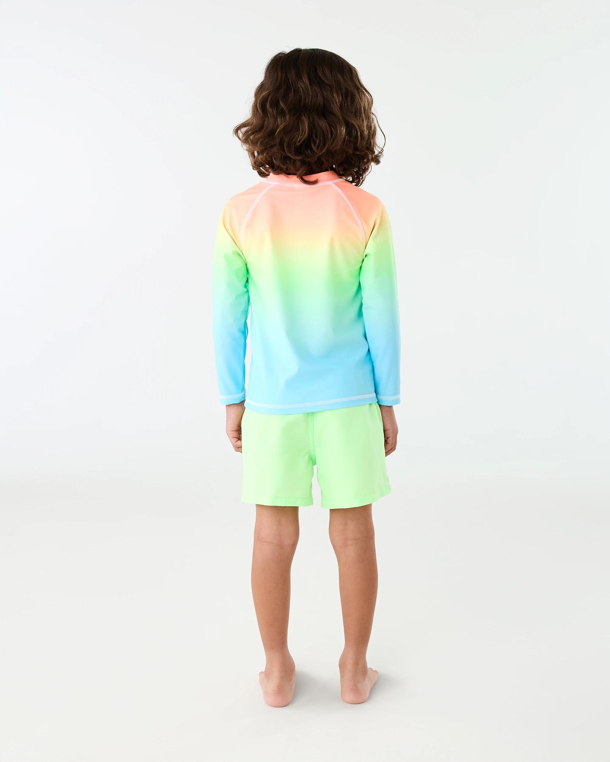 5 Plain Boardshorts Fluro Lime, 5 of 5