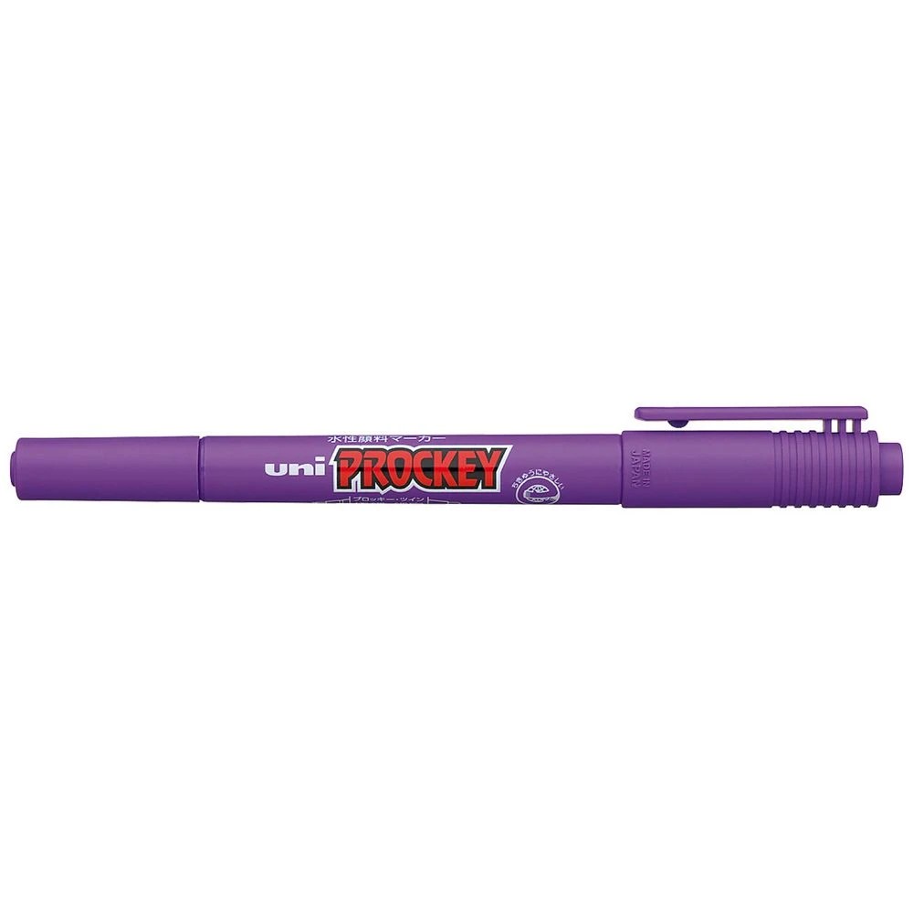 1 Uni-ball Prockey Dual Permanent Marker Fine Violet, 1 of 2