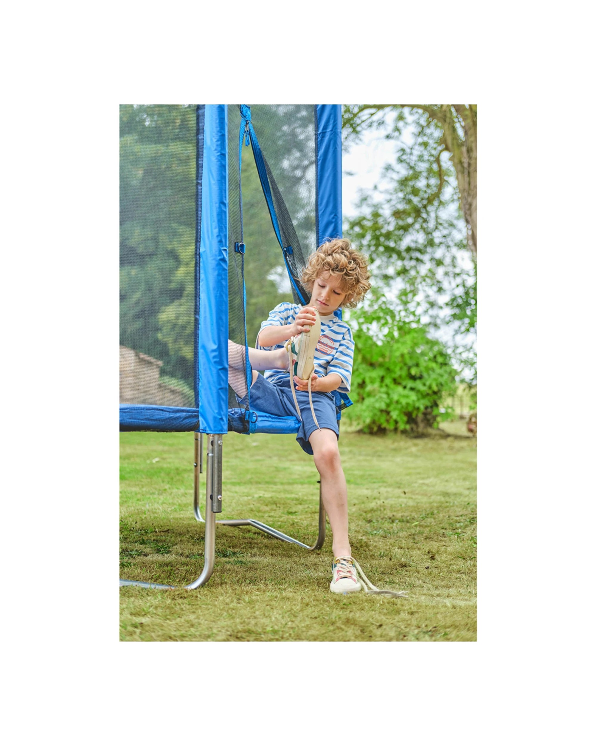 6 Plum Play Au 6ft Junior Trampoline With Enclosure And Galvanised Frame - Black, 6 of 9