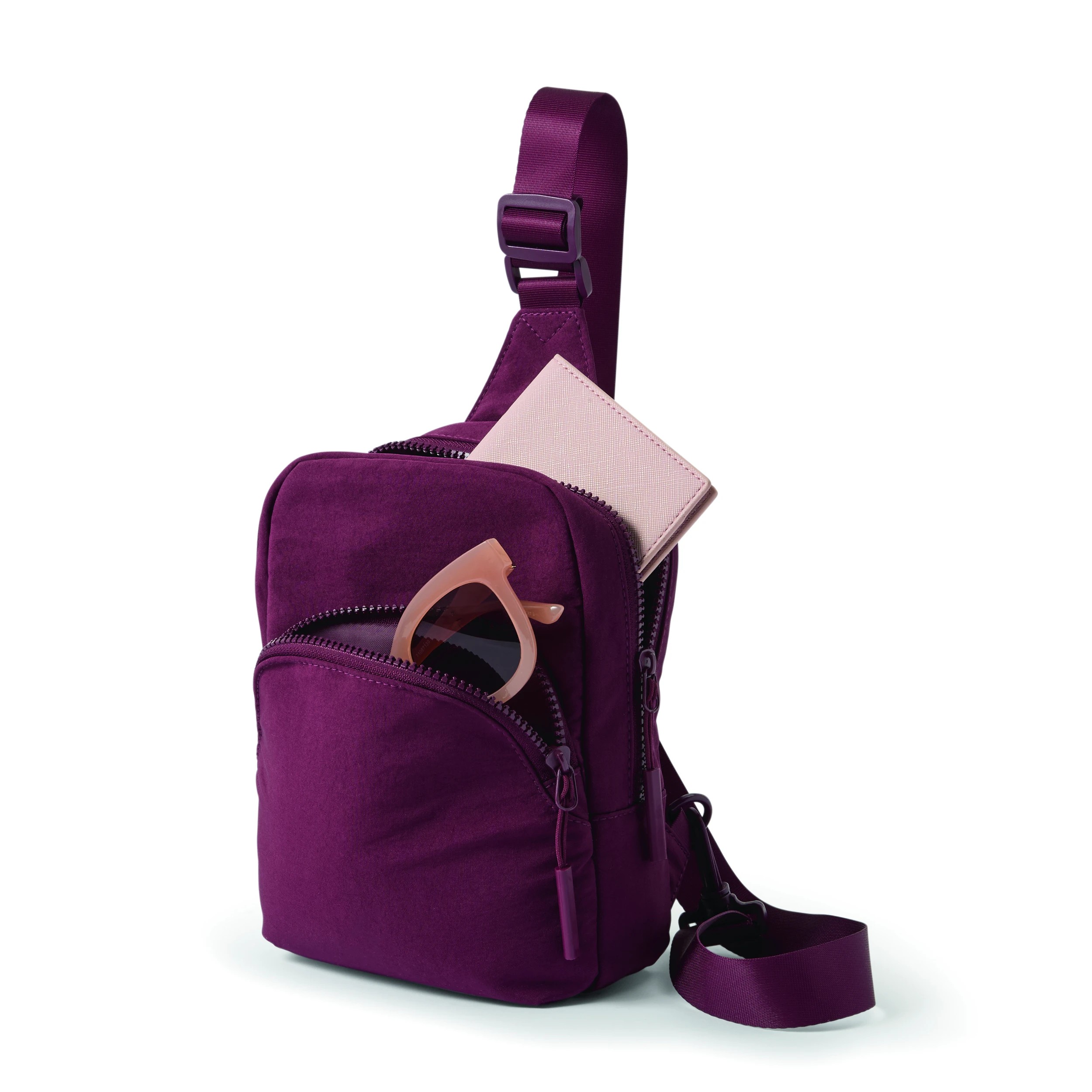 3 Travel Sling Bag - Burgundy, 3 of 10