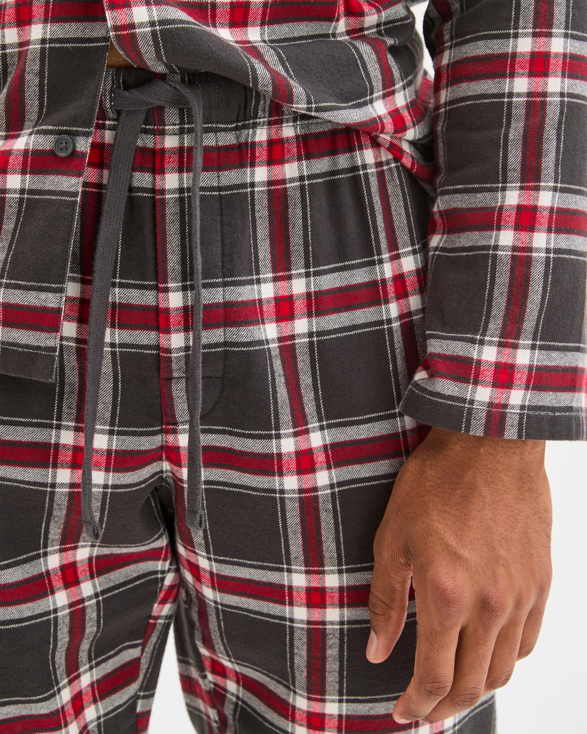 7 Target Man Flannelette Pyjama Set CHARCOAL CHECK, 7 of 7