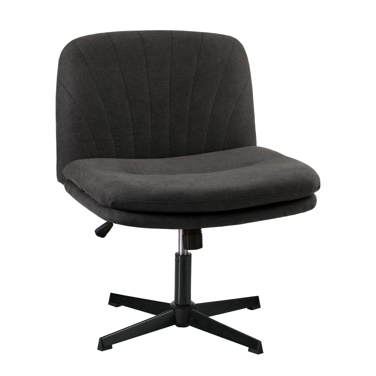 1 Oikiture Armless Office Desk Chair Linen
 - Charcoal, 1 of 10