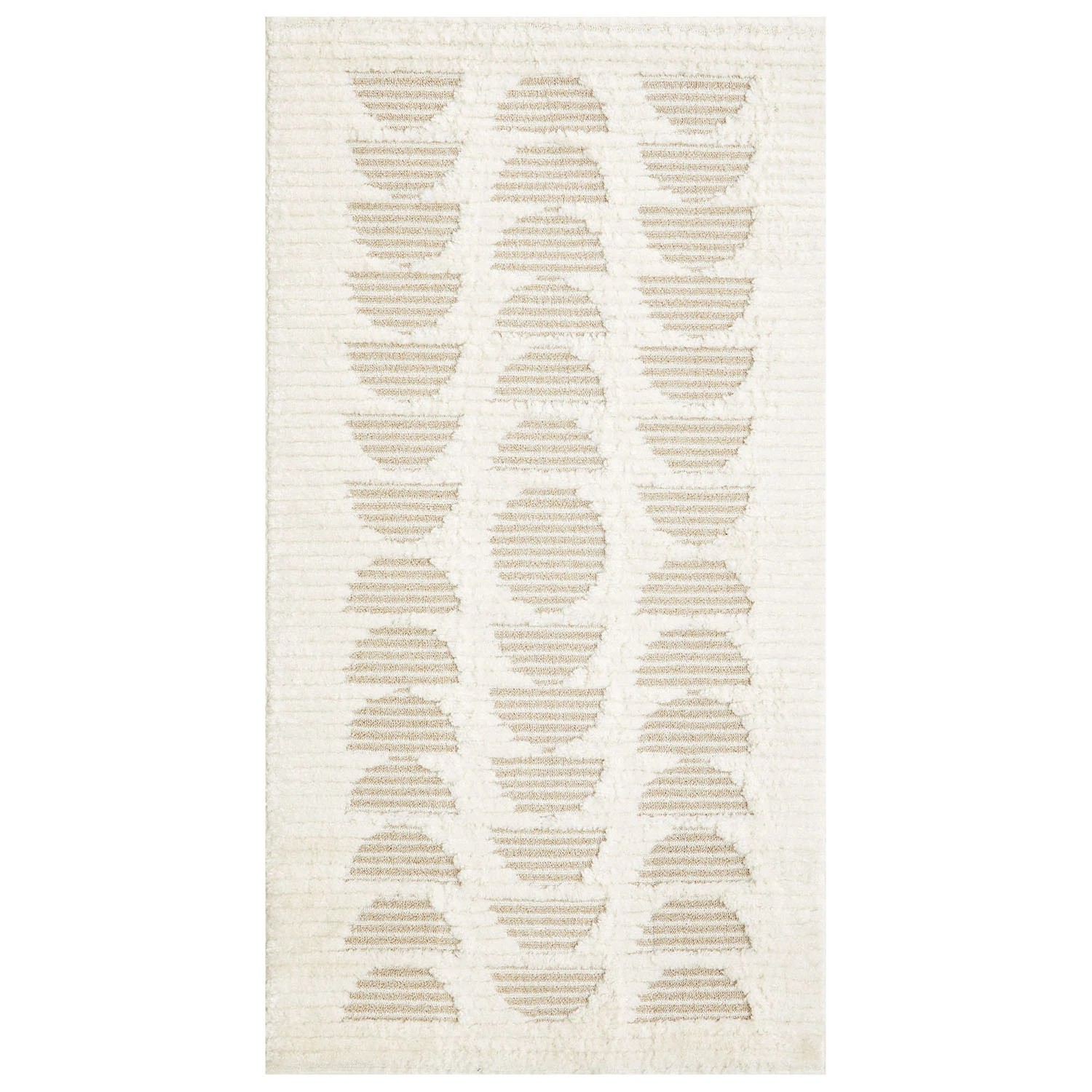 2 Common Ground Rugs Safflower Lou 150x80cm - Small Power Loomed Pet Friendly Floor Rug - Beige, 2 of 6