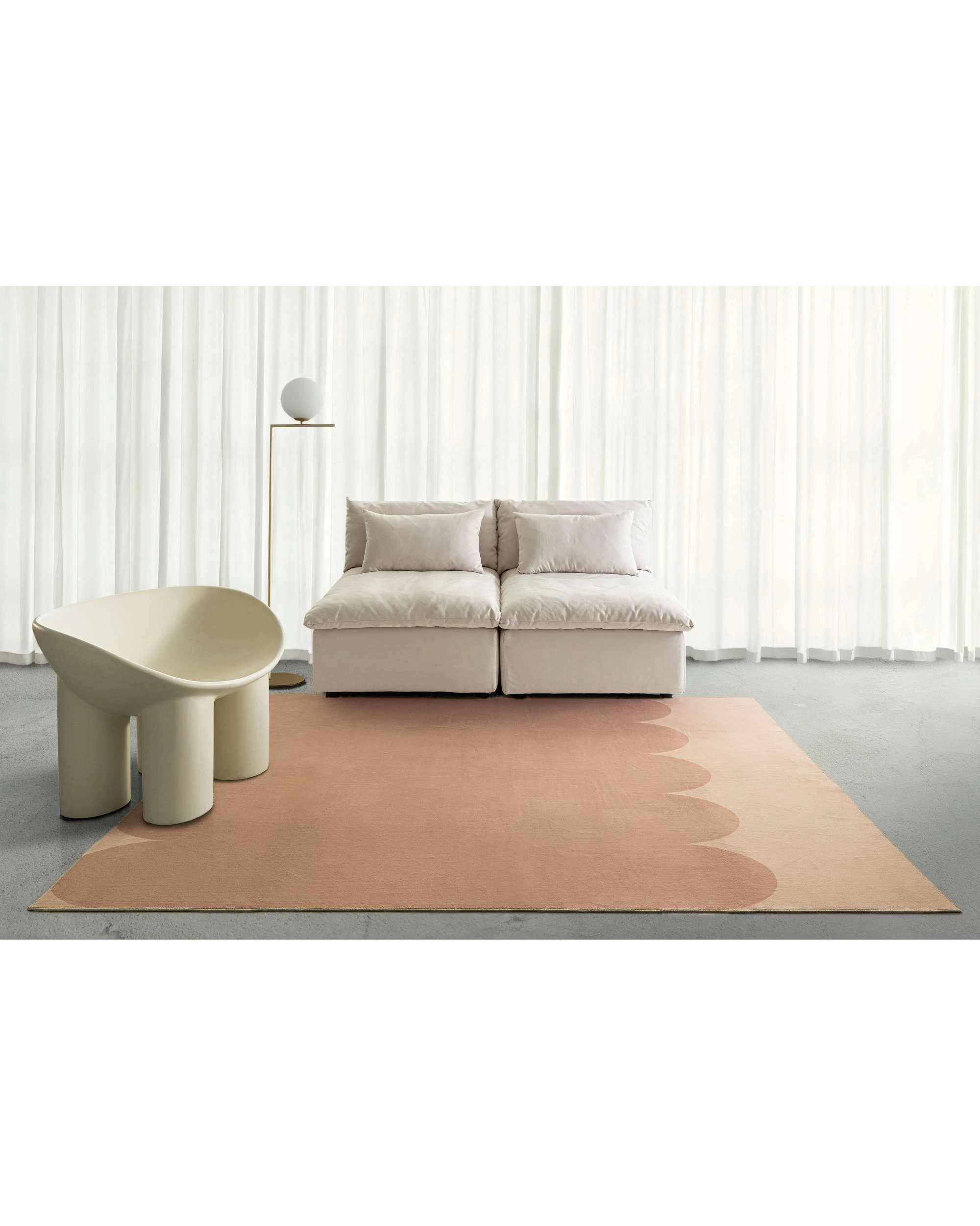 2 Loopsie Atalaya Printed Washable Rug-370cm x 270cm - Orange, 2 of 8
