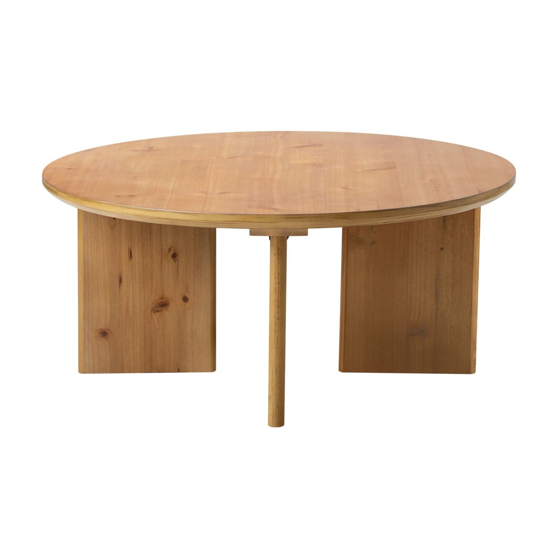 7 Oikiture Coffee Table Round Side End Tables Sofa Cafe Desk
 - Natural, 7 of 10
