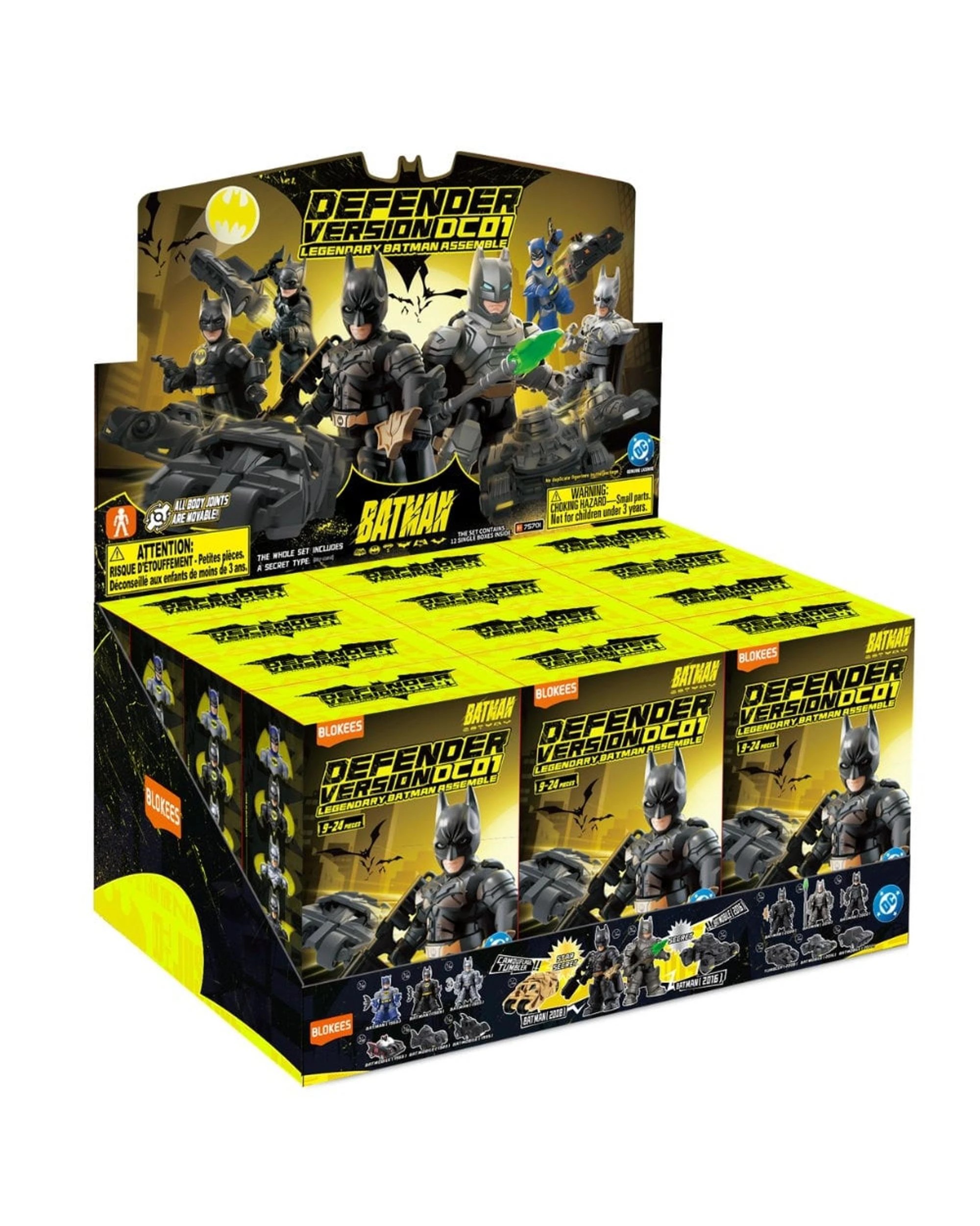 1 Blokees DC Batman Defender Version 1 Blind Box Full Case Set, 1 of 10