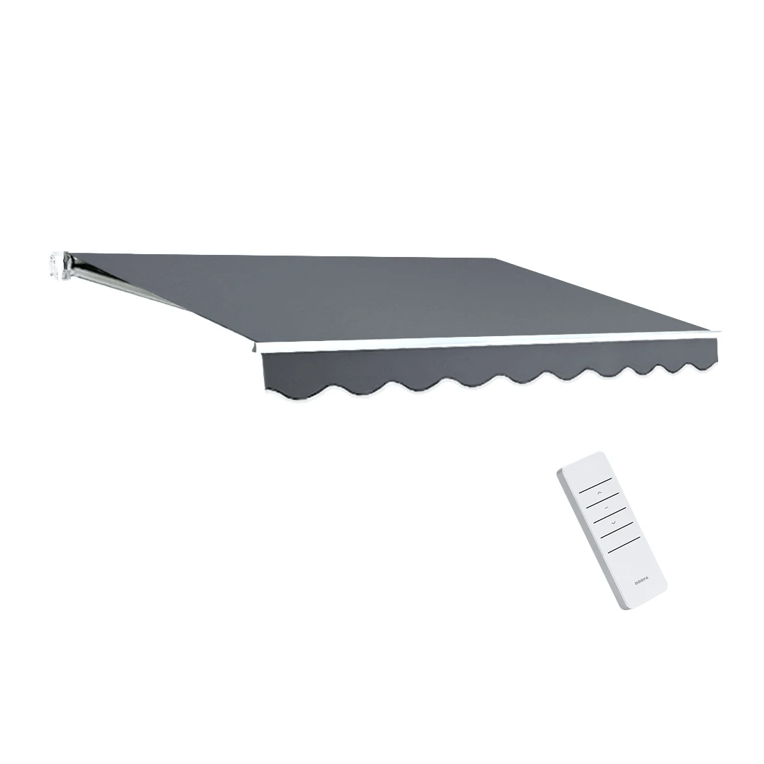 1 Instahut Retractable Folding Arm Awning Motorised Sunshade 2.5Mx2M - Multi, 1 of 2