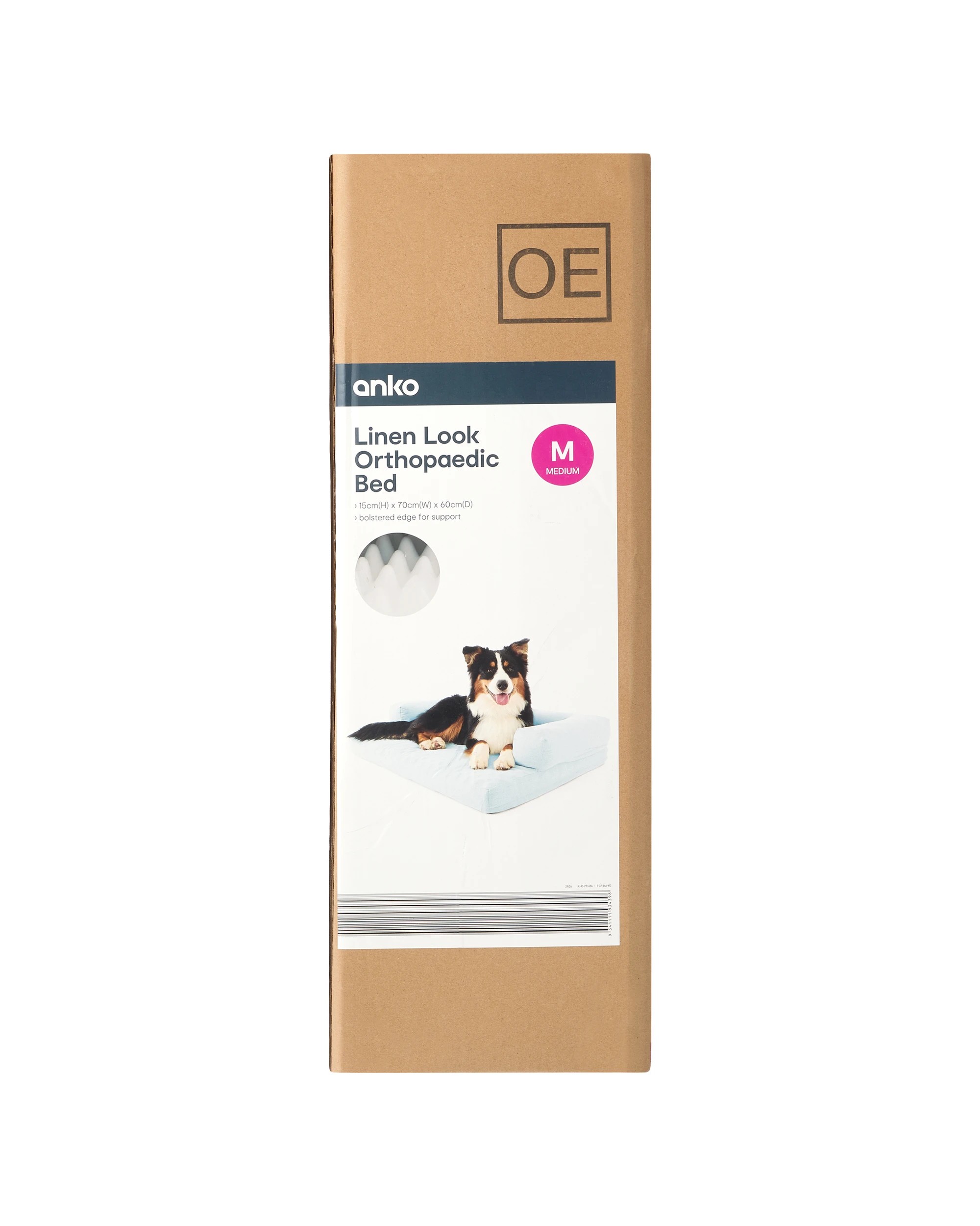 9 Linen Look Orthopaedic Bed - Medium, 9 of 9