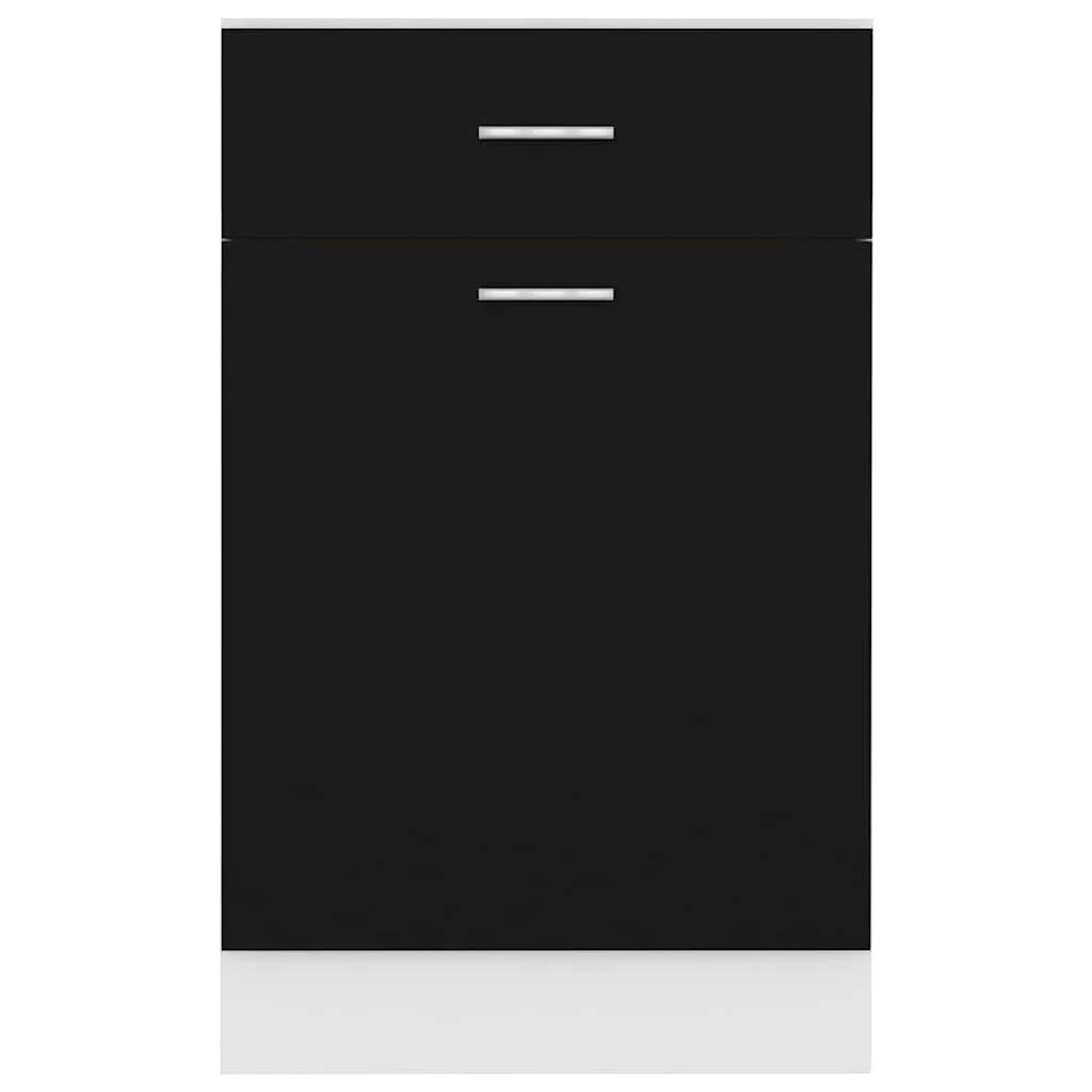 7 vidaXL Kitchen cabinet Ample Storage - Black, 7 of 9