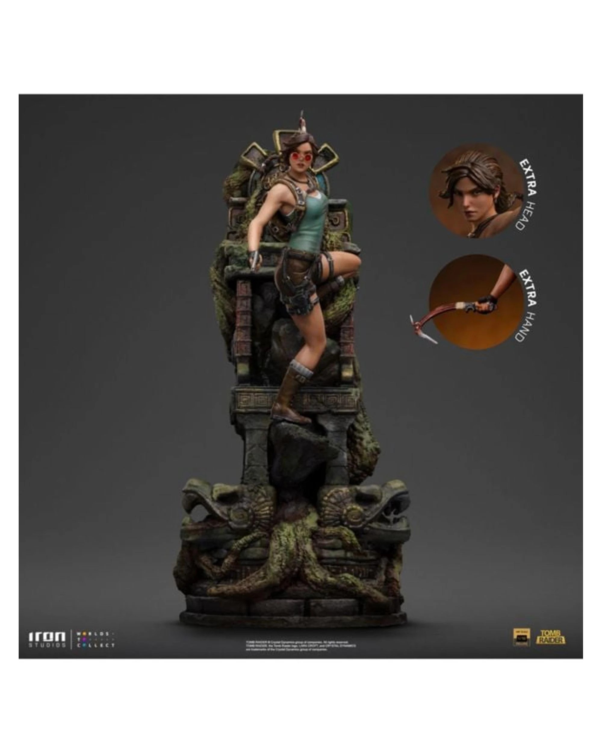 5 Iron Studios Tomb Raider Lara Croft Deluxe 1:10 Scale Statue, 5 of 10