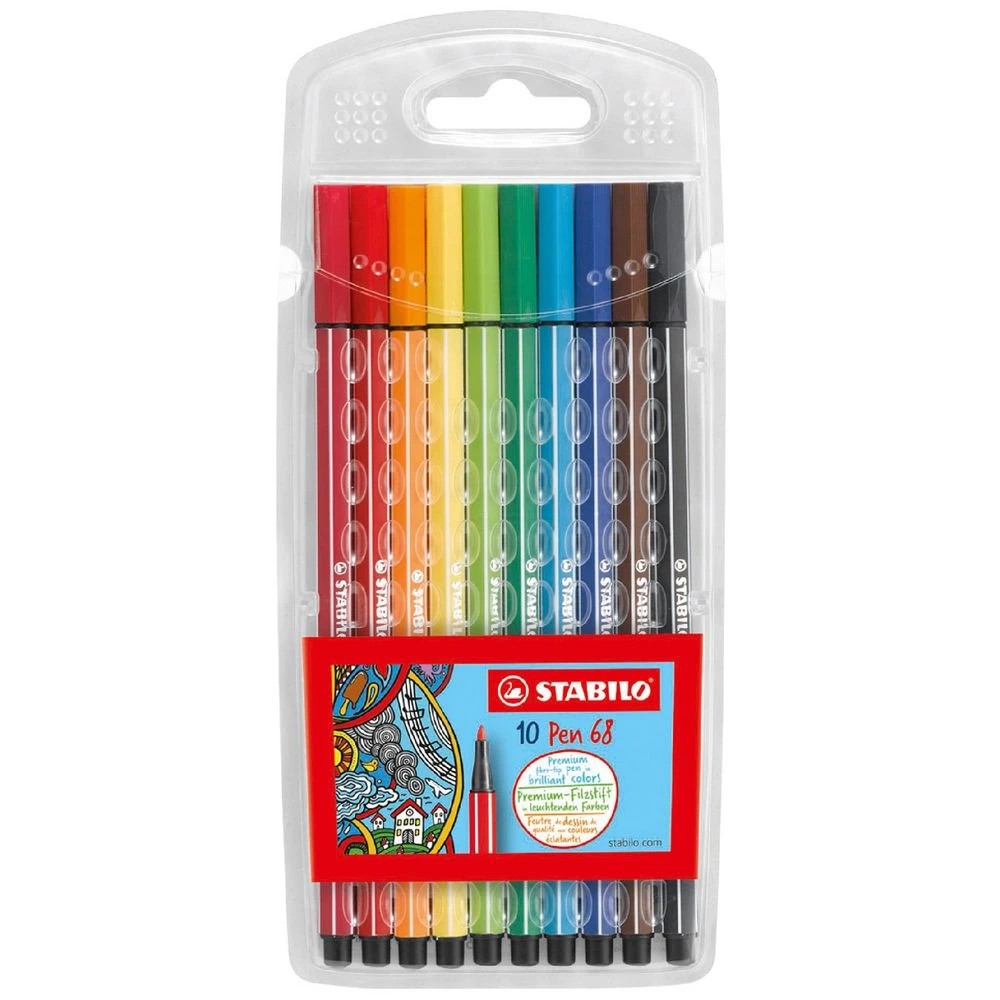 1 Stabilo Pen 68 Assorted 10 Pack, 1 of 2