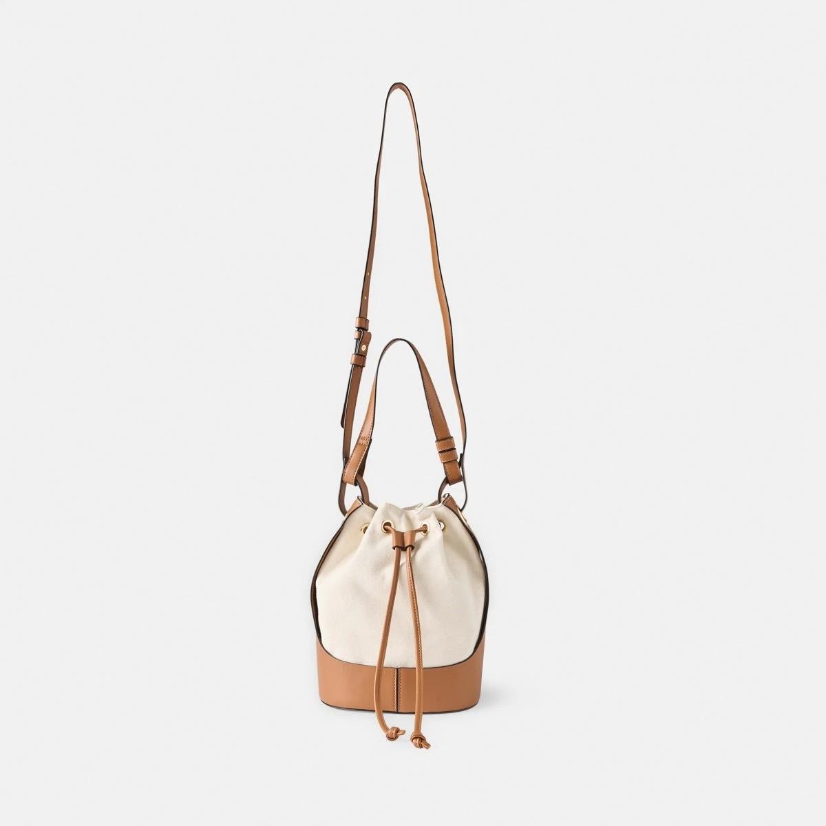 3 Canvas Bucket Bag Natural, 3 of 10