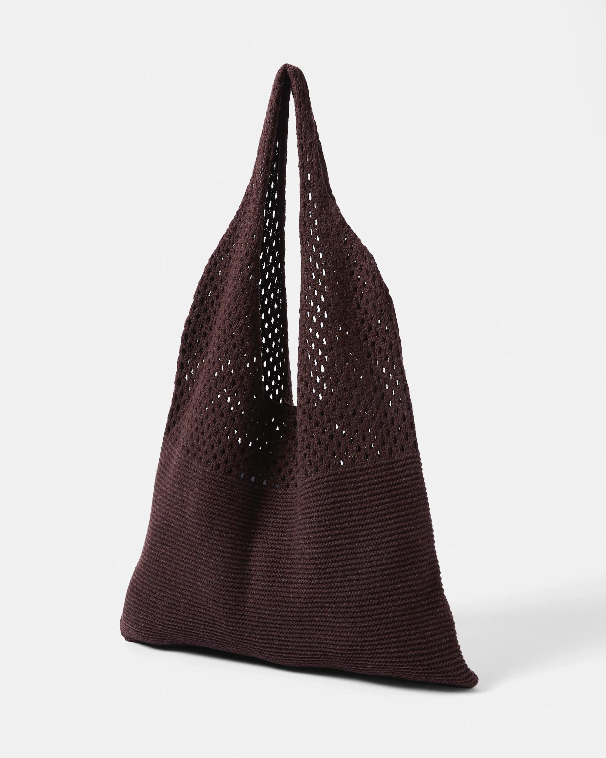 2 Crochet Shoulder Bag Melt Brown, 2 of 4