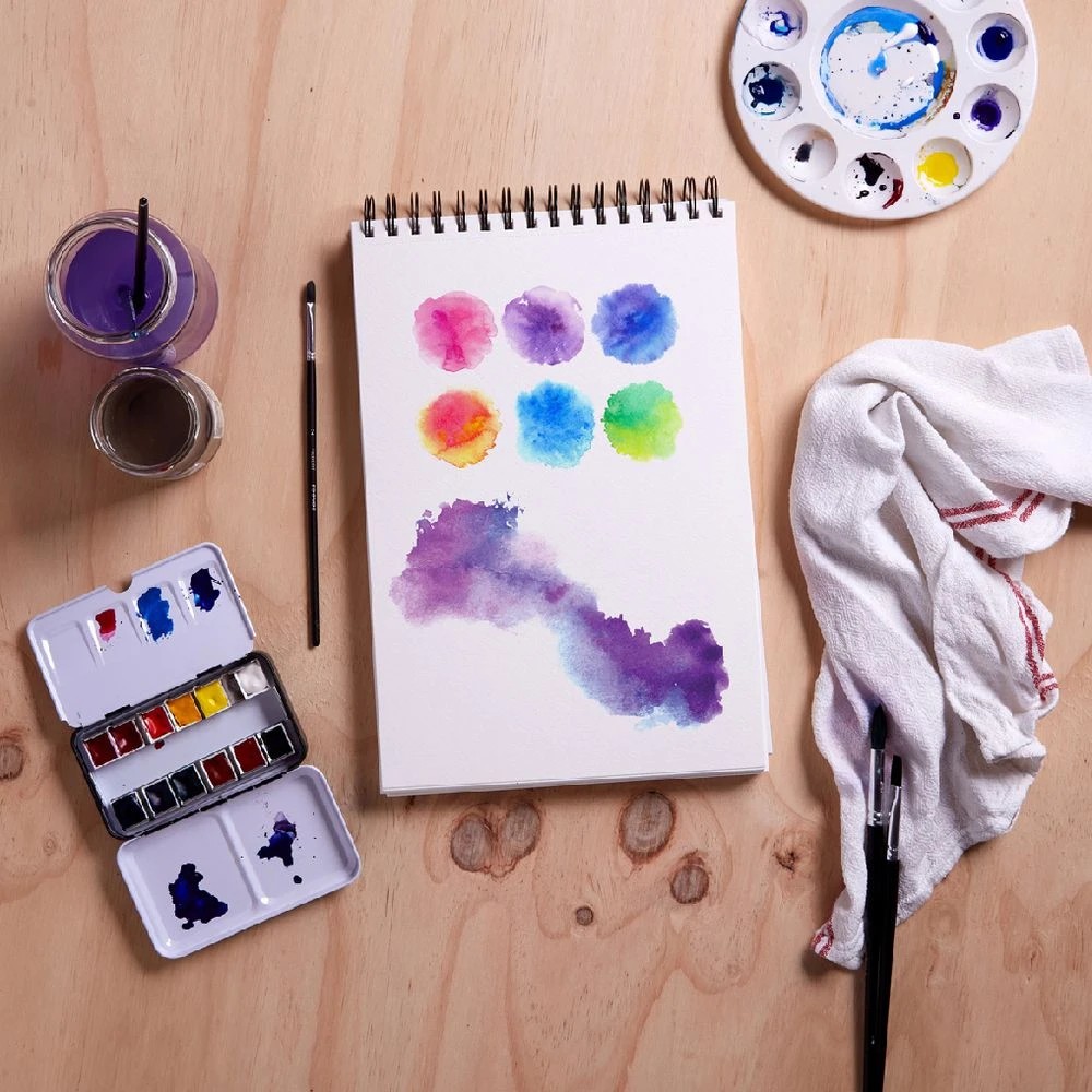 4 Reeves Max A4 Watercolour Pad 25% Cotton 200gsm 40 Sheets, 4 of 5