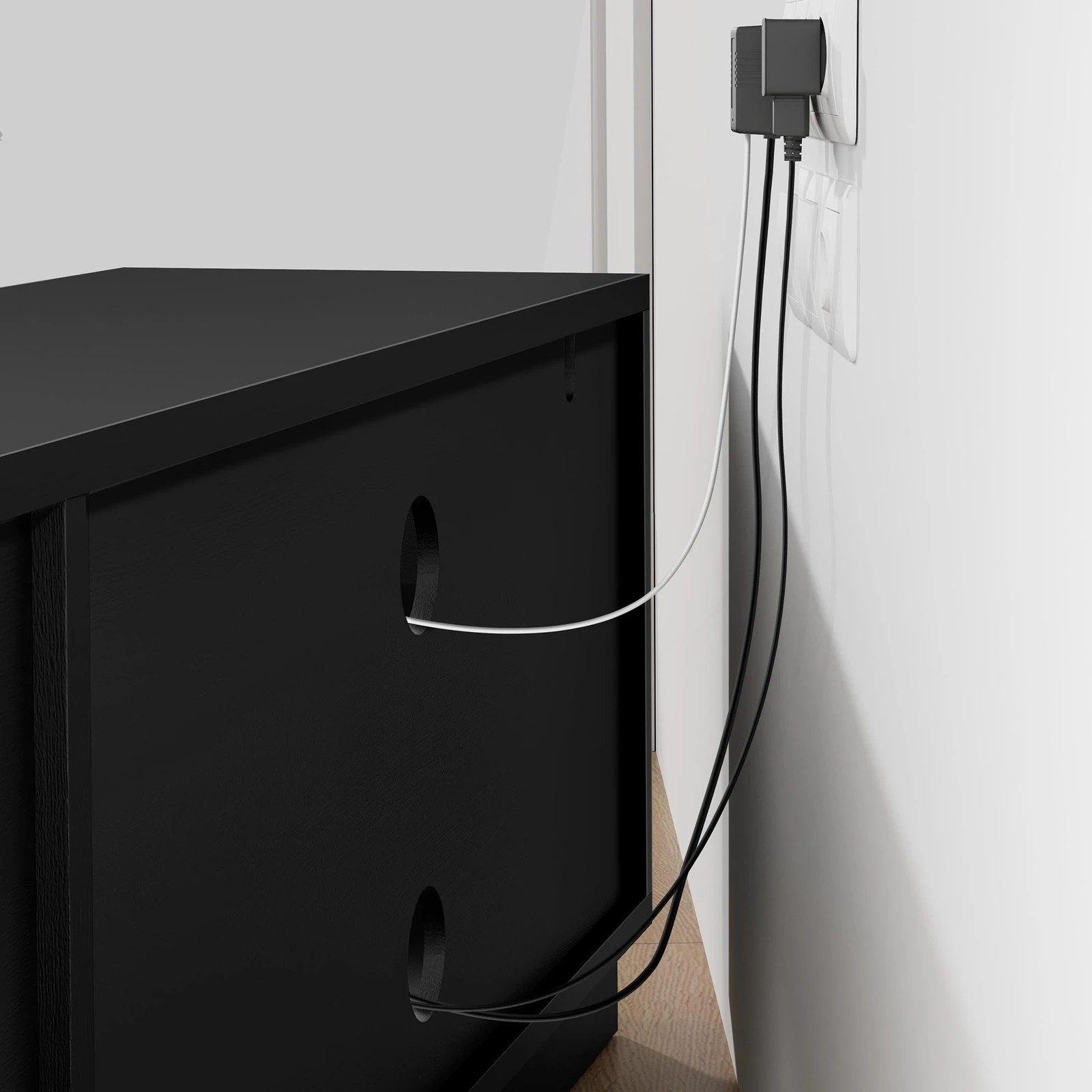 8 Alfordson Entertainment Unit TV Cabinet Stand Storage Drawer 180cm - Black, 8 of 10