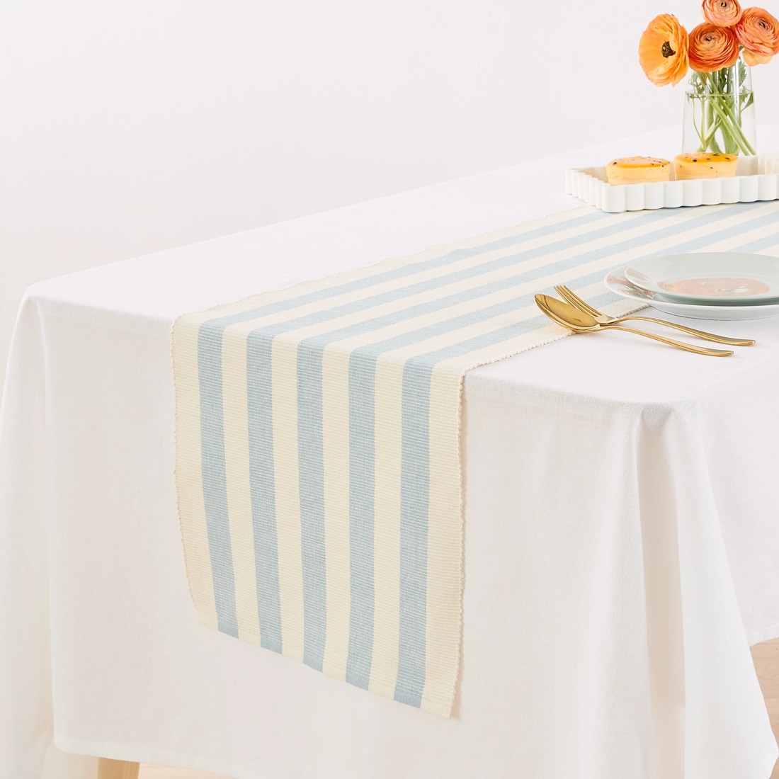 1 Blue Stripe Table Runner, 1 of 5