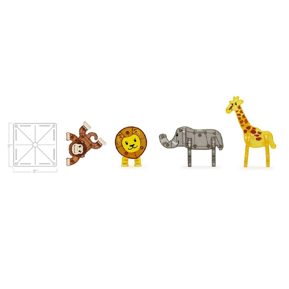 2 Magna-Tiles Magnetic Tiles Safari Animals 25 Piece Set, 2 of 3