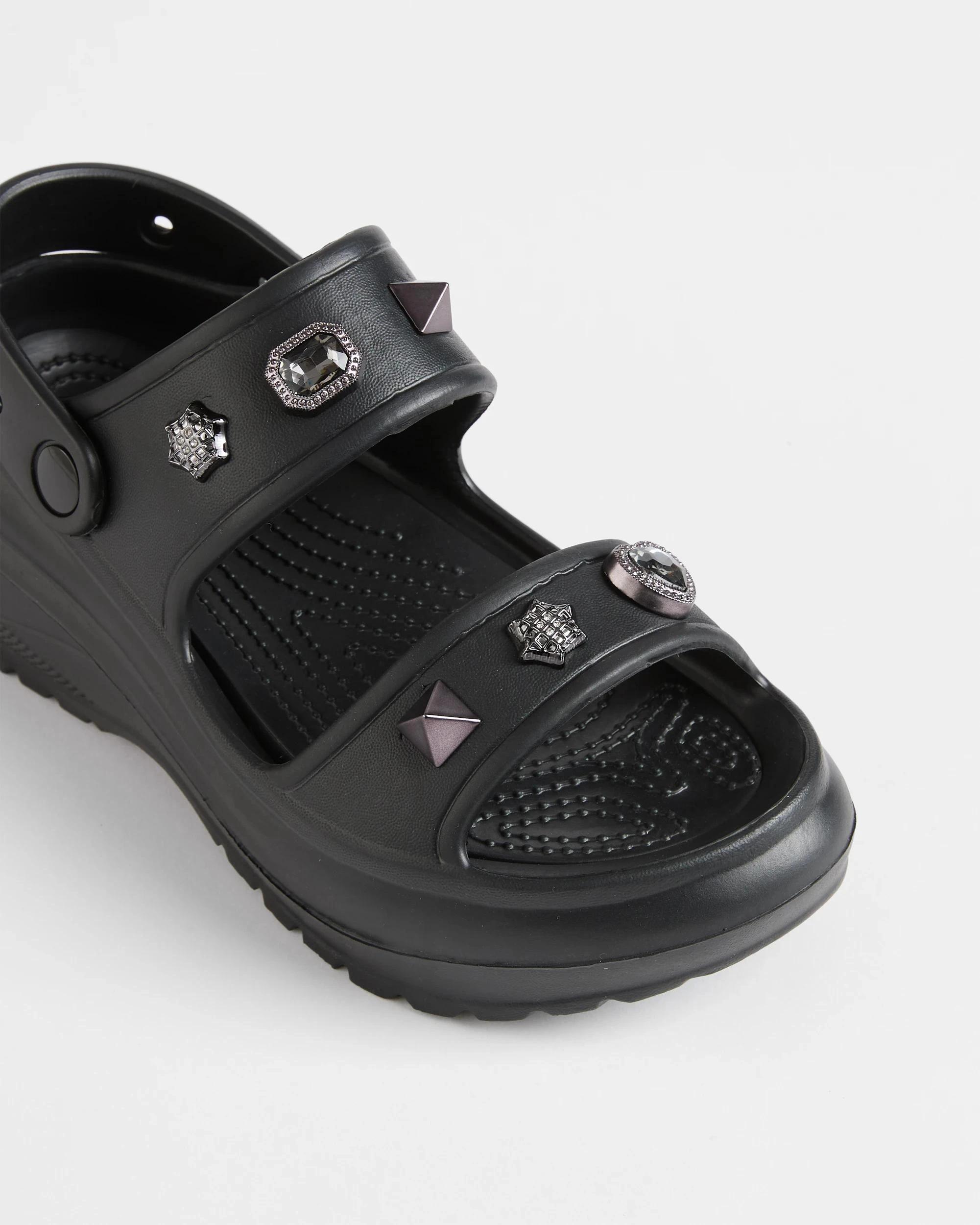 2 Target Woman Womens EVA Clog with Charms BLACK, 2 of 3