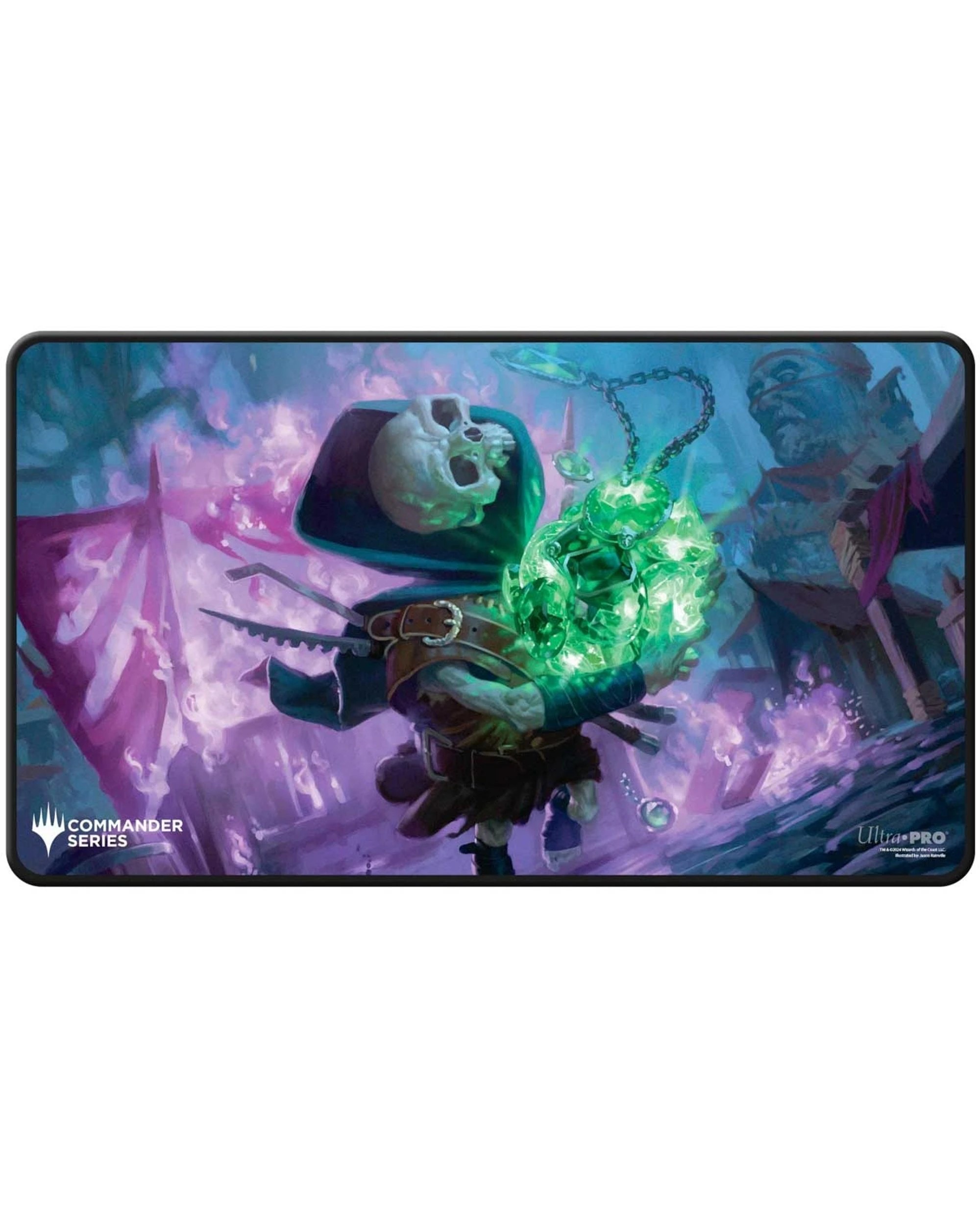 1 ULTRA PRO Magic the Gathering Commander Series Tinybones Trinket Thief Black Stitched Playmat - Multi, 1 of 1